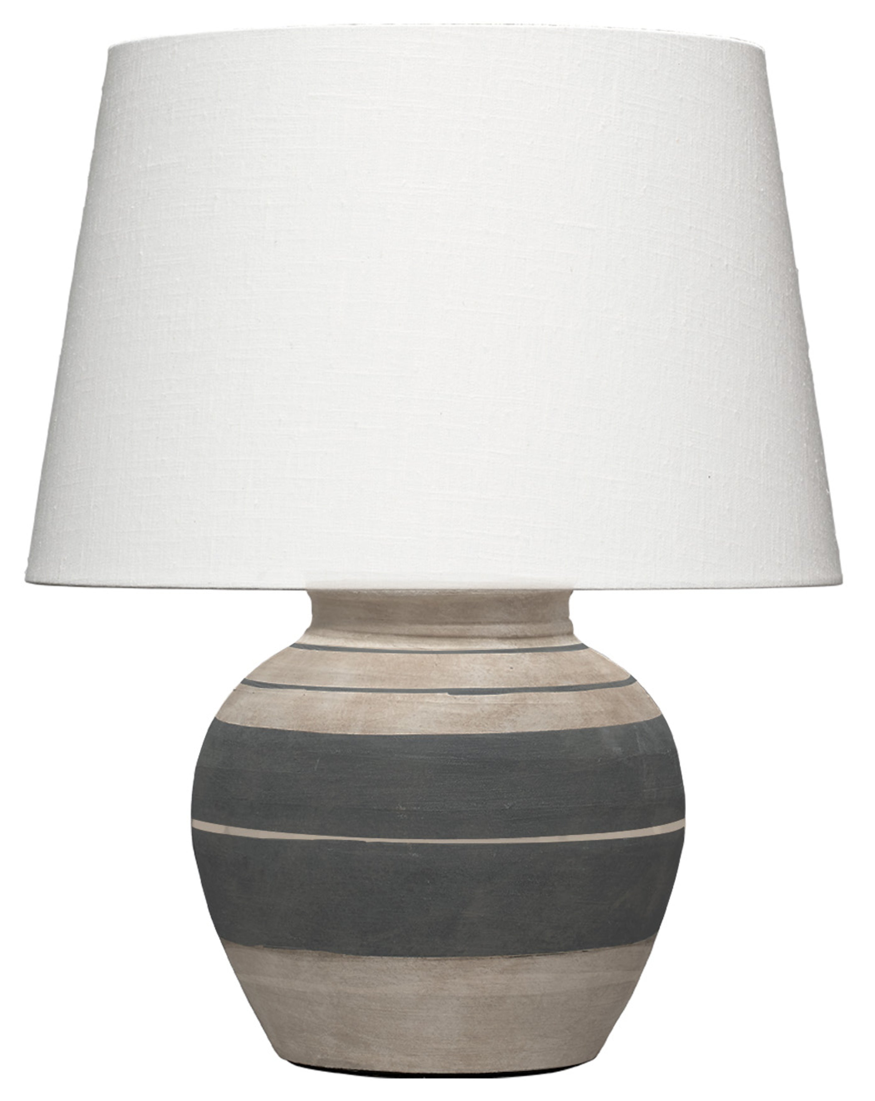 Bernard Table Lamp-Beige and Dark Grey