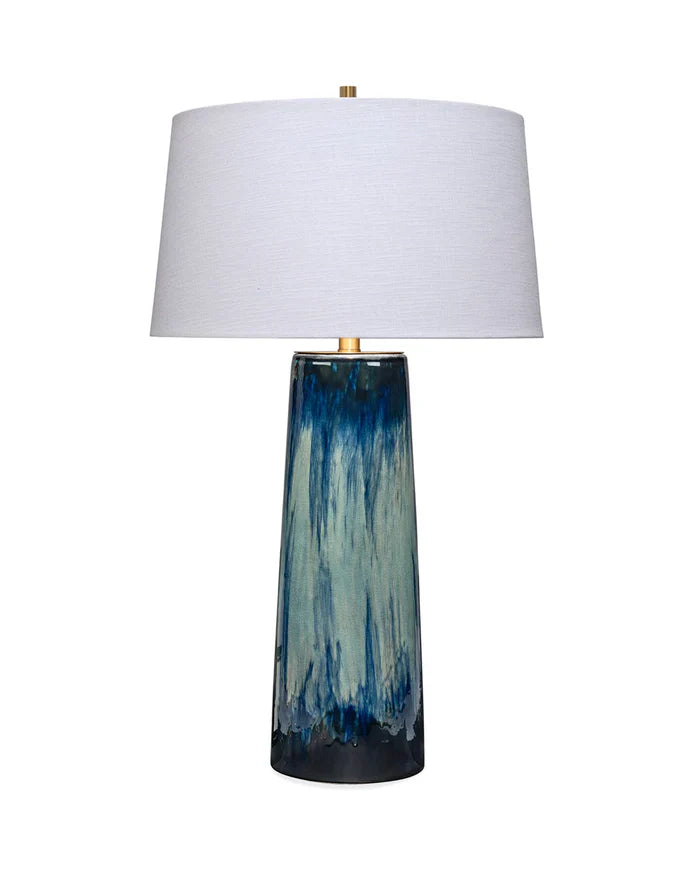 Brushstroke Table Lamp-Blue