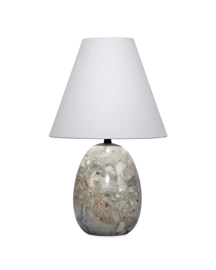 Capsule Table Lamp, Travertine