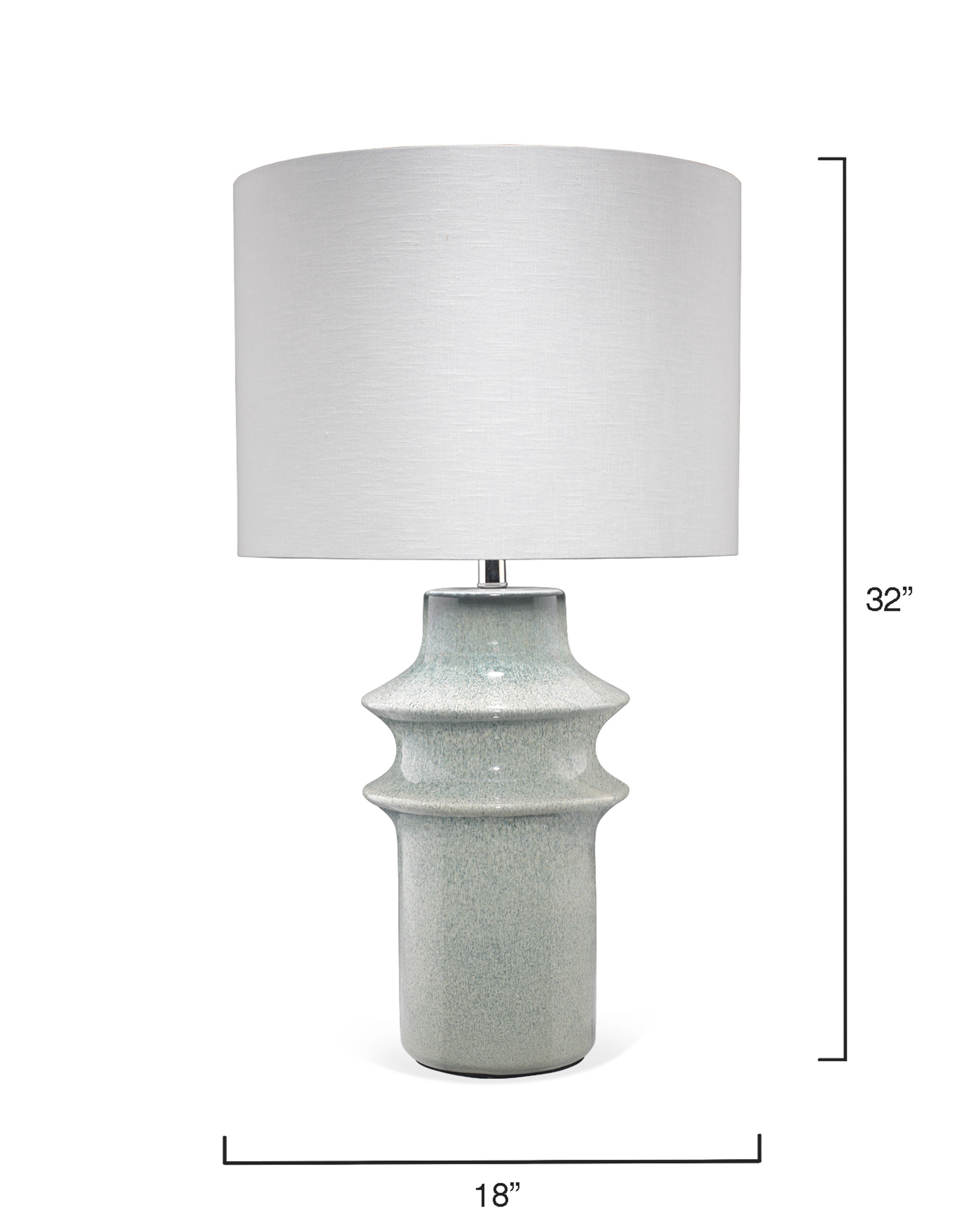 Cymbals Table Lamp-Blue