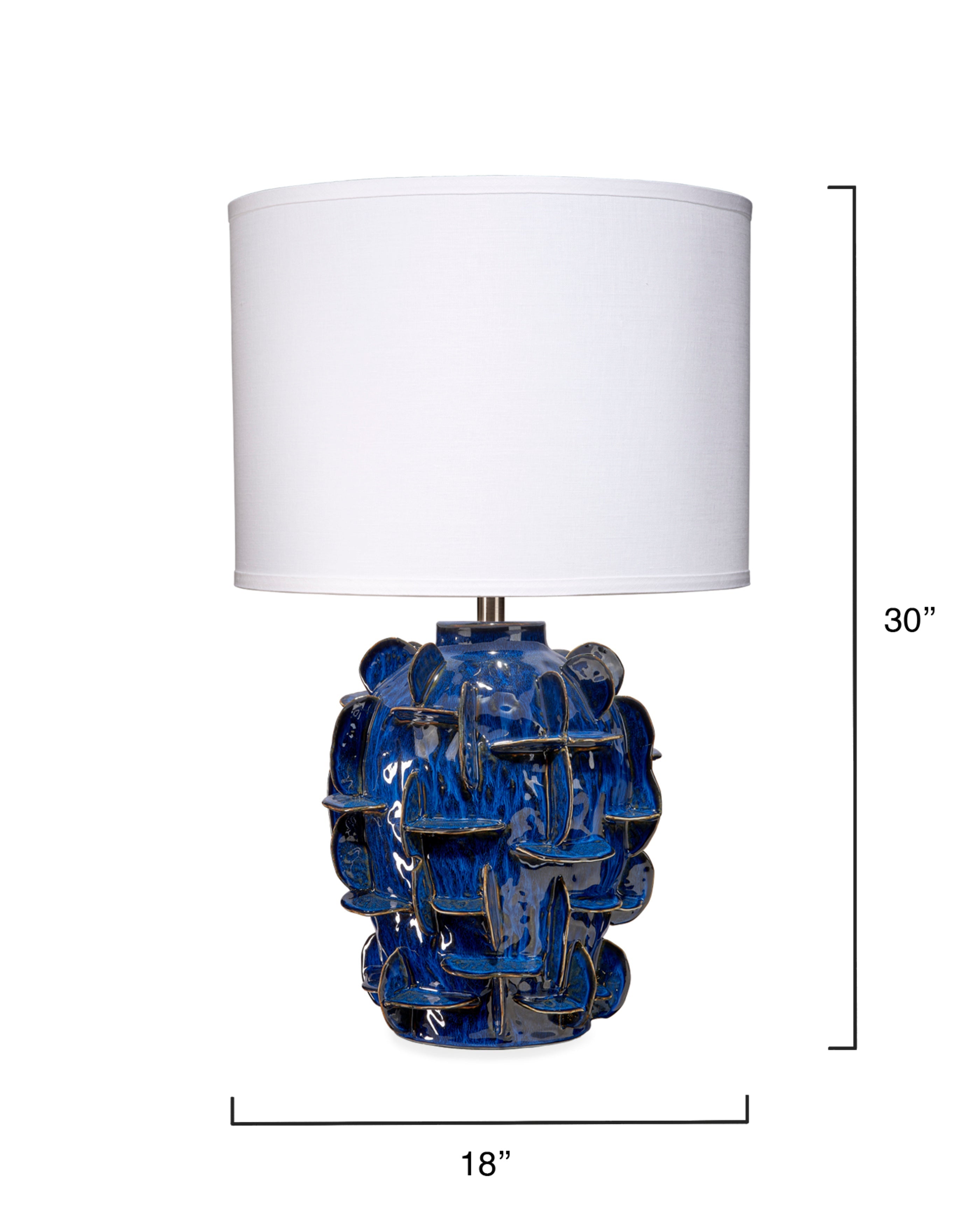 Helios Ceramic Table Lamp with Linen Shade