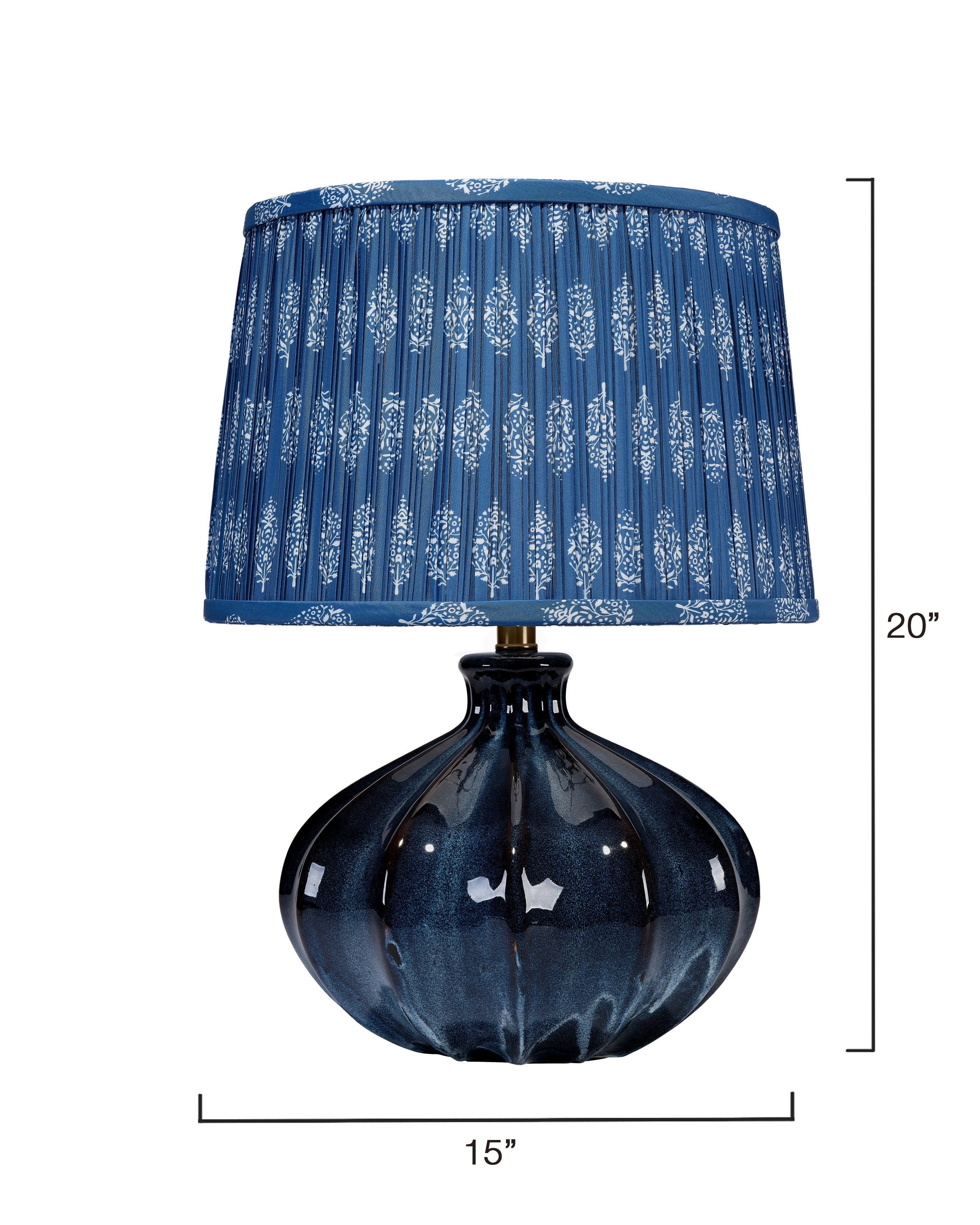 Hershey Ceramic Table Lamp with Cotton Shade