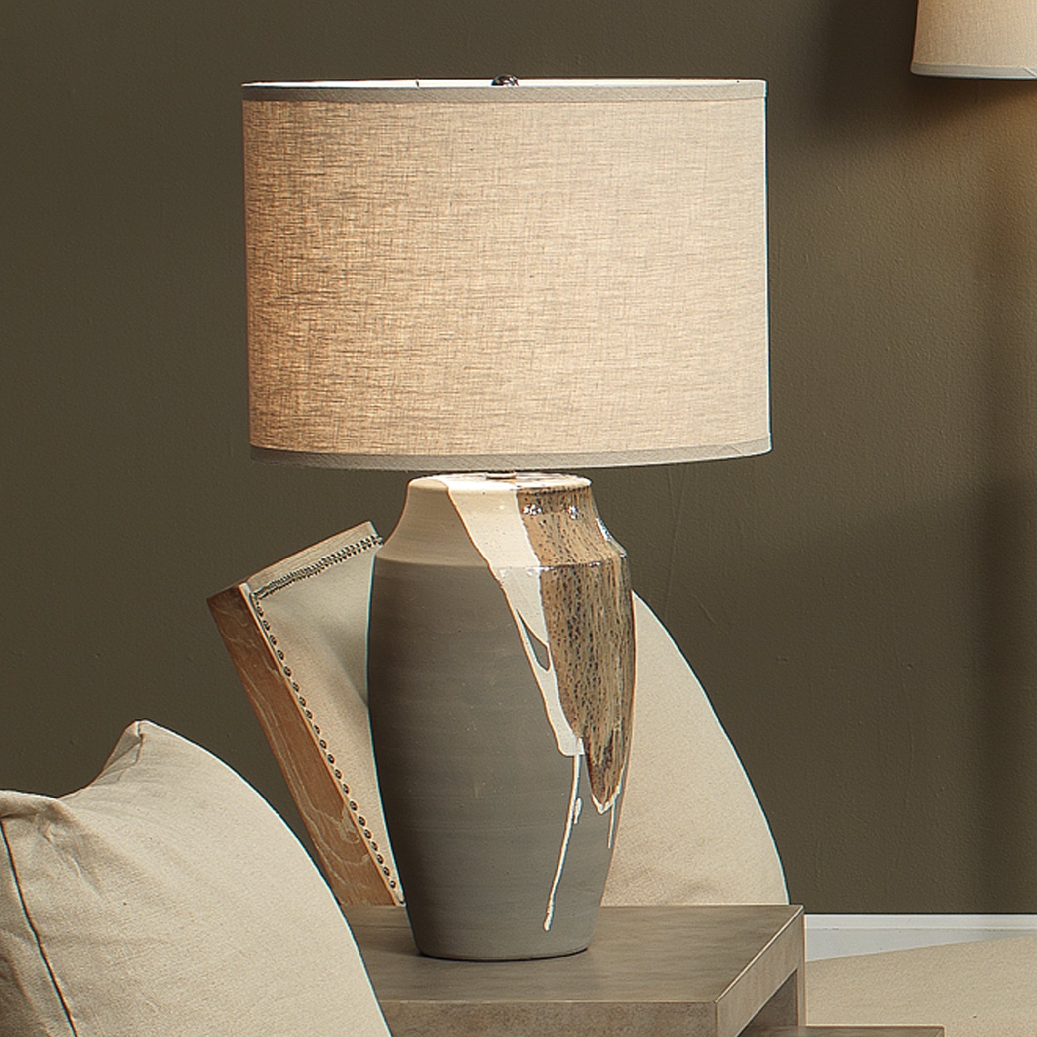 Landslide Table Lamp-Grey