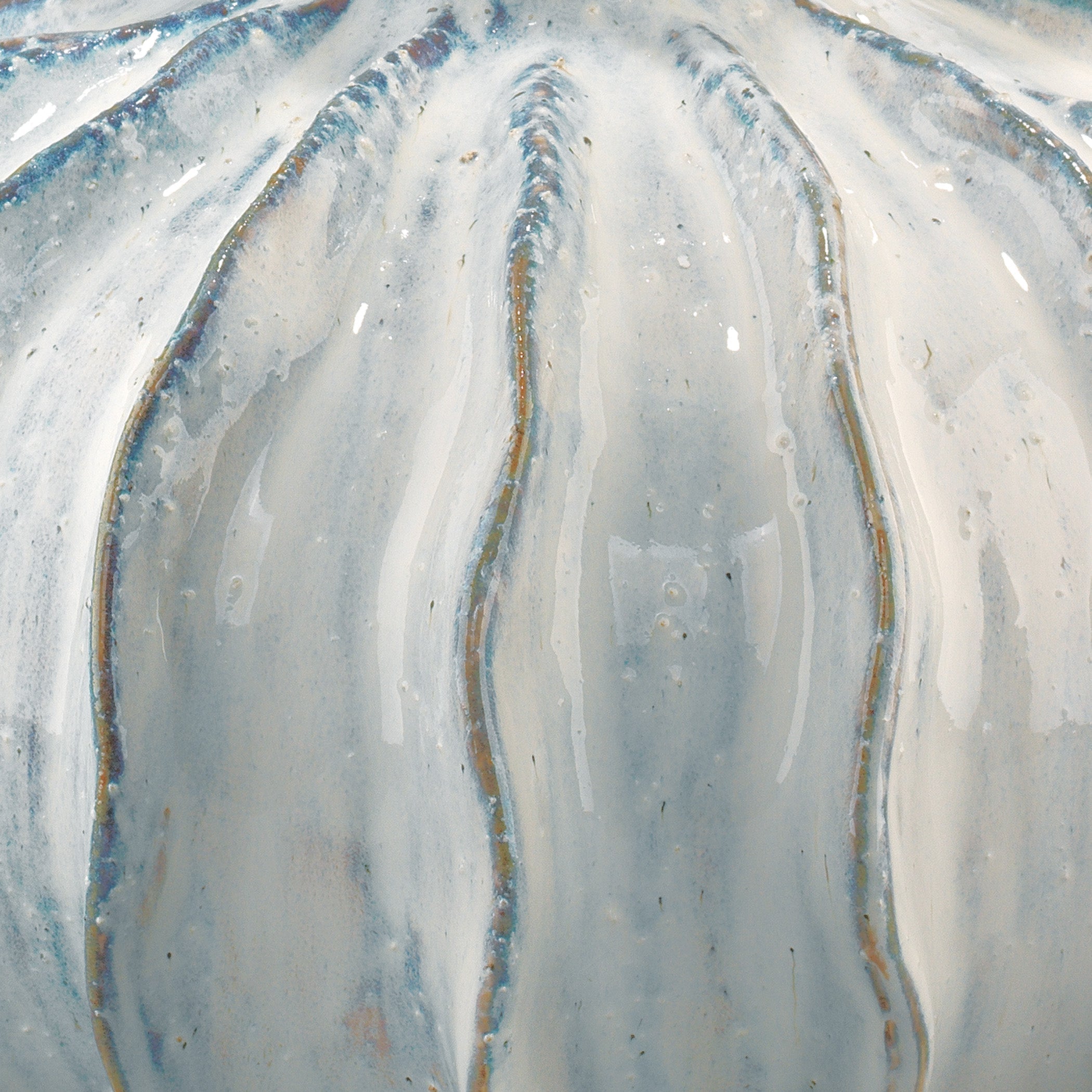 Oceane Gourd Table Lamp-White