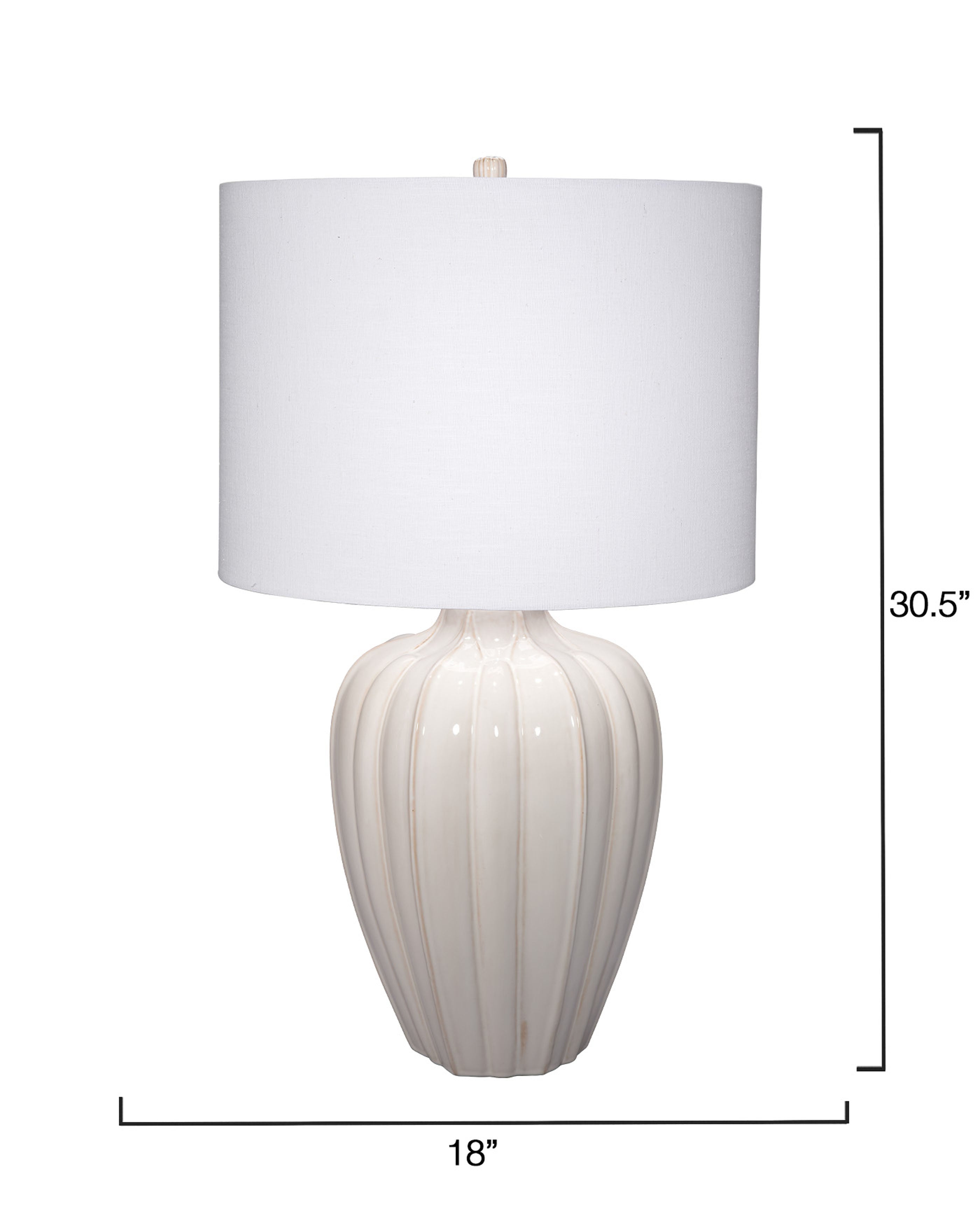Seraphina Ceramic Table Lamp with Linen Shade