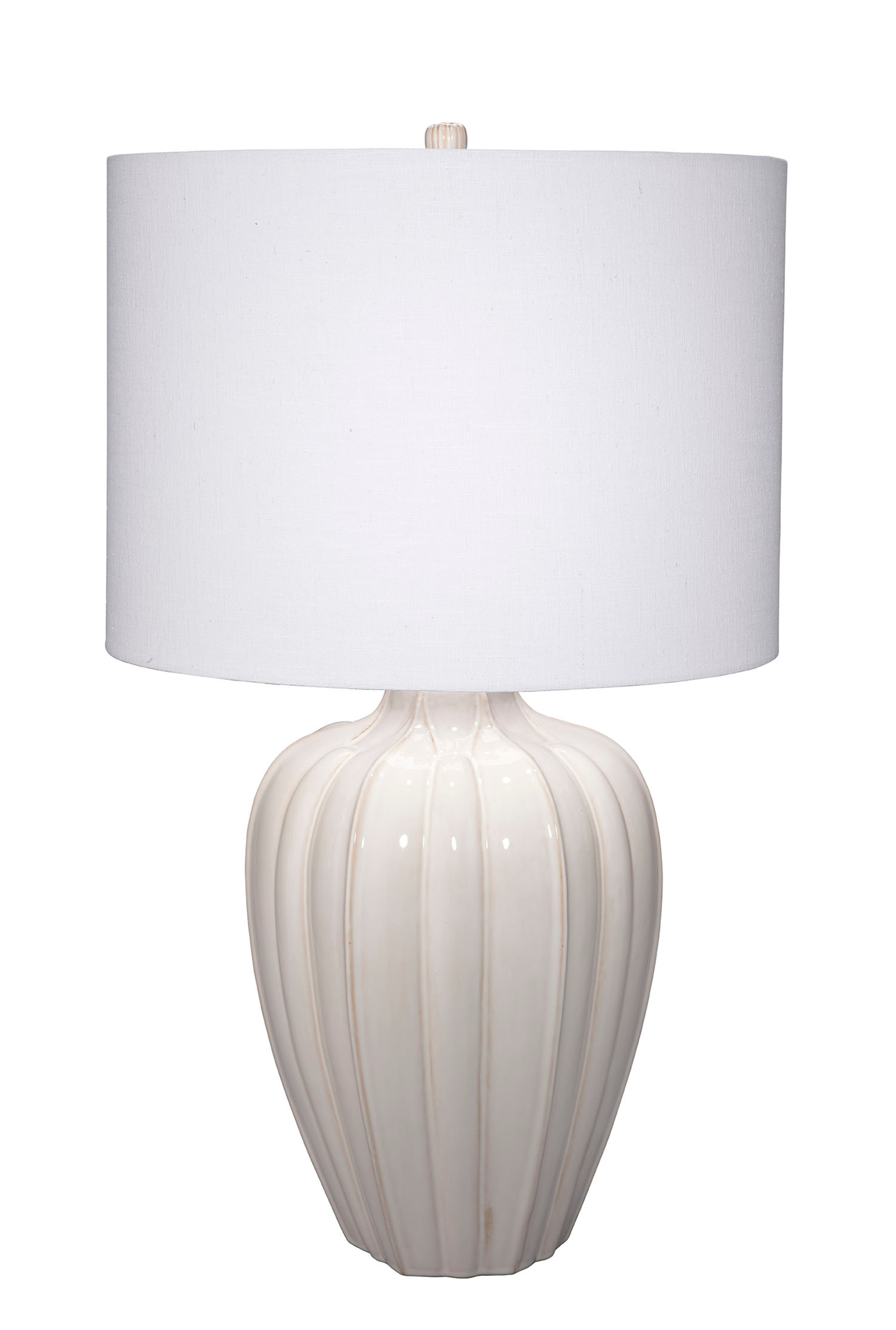 Seraphina Ceramic Table Lamp with Linen Shade