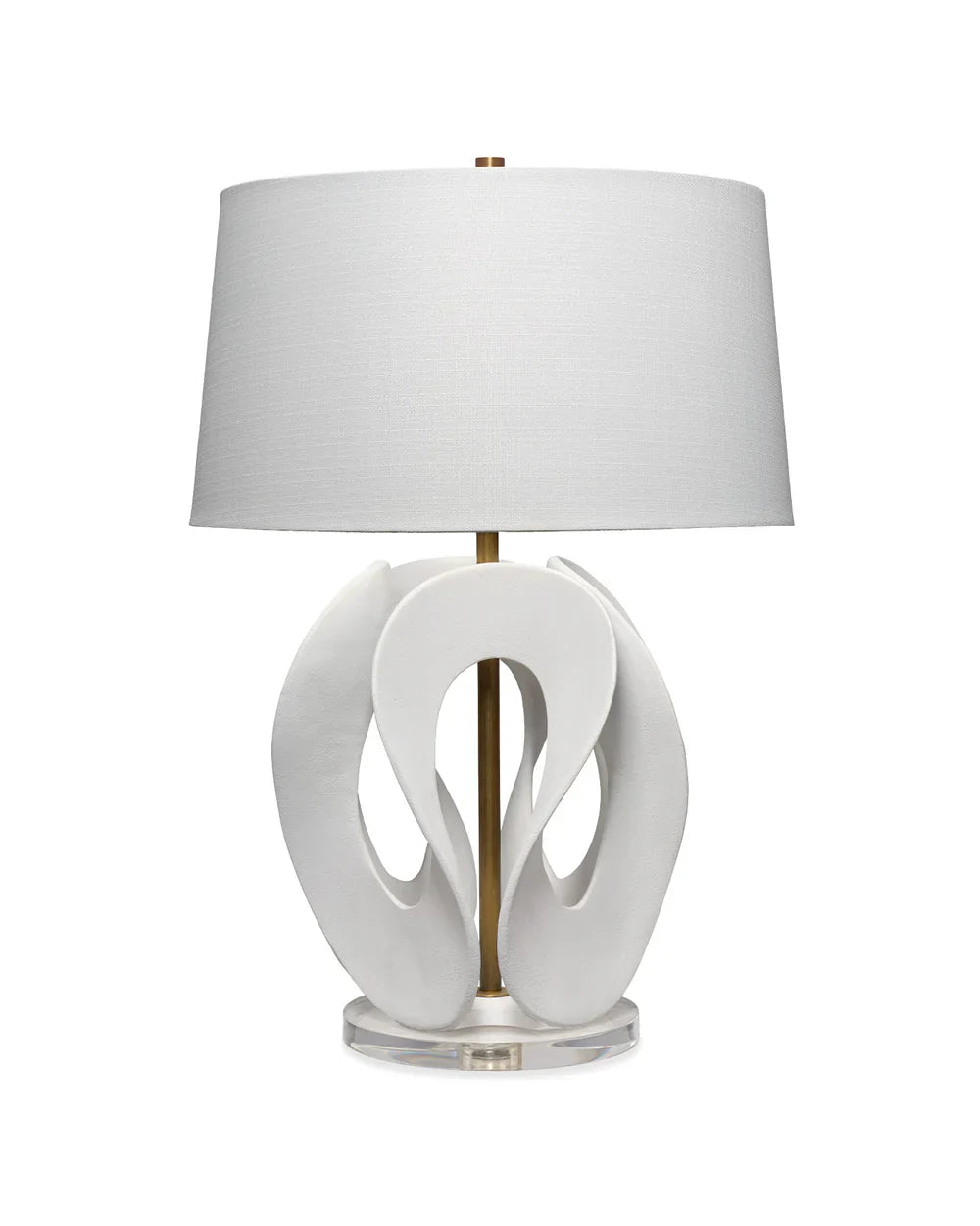 Swan Table Lamp in White Resin