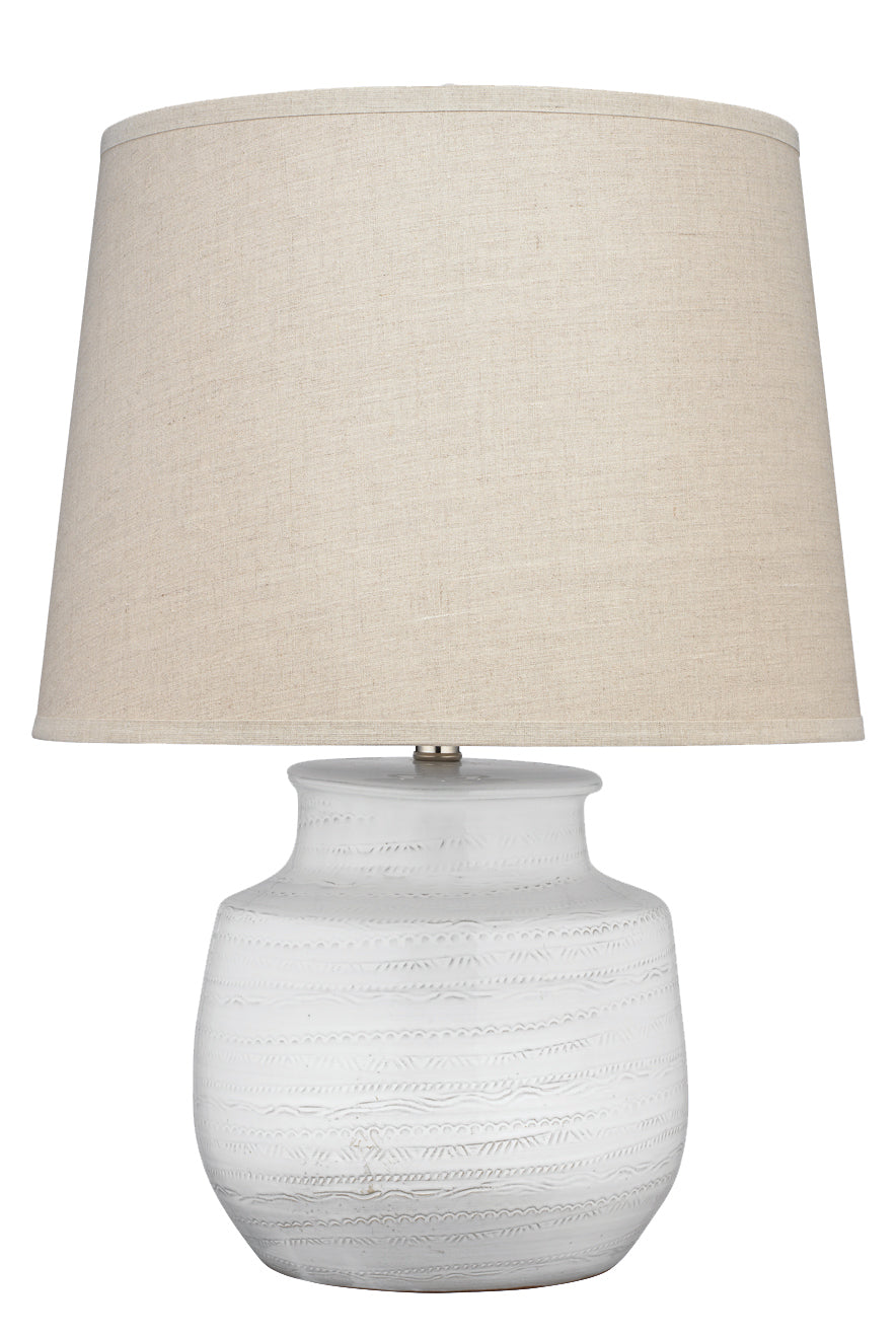 Trace Table Lamp-White-9TRACESMTLWH