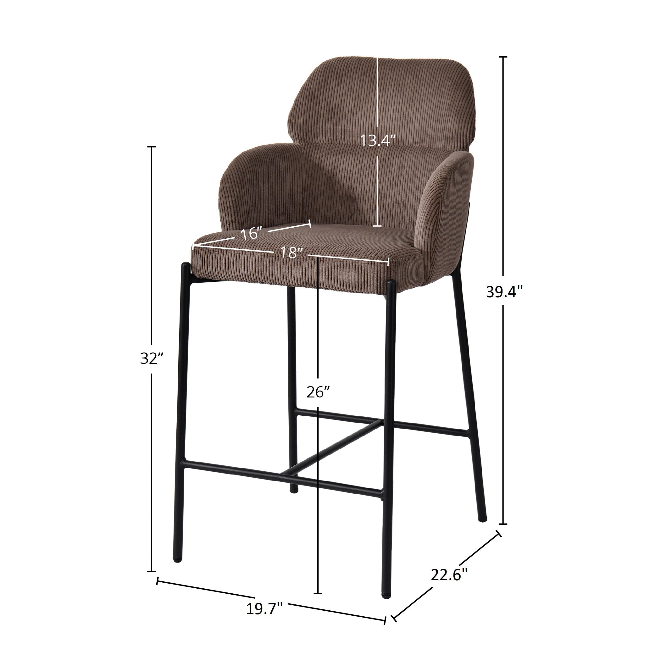 Allegra Counter Stool Set of 2