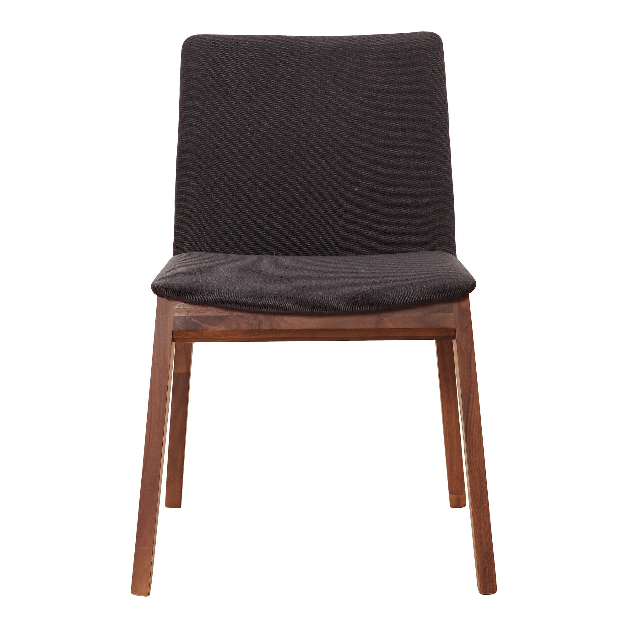 Deco Dining Chair, Black, Polyester, Set of 2