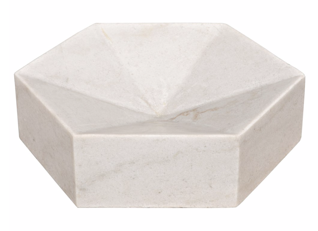 Conda Tray, White Stone
