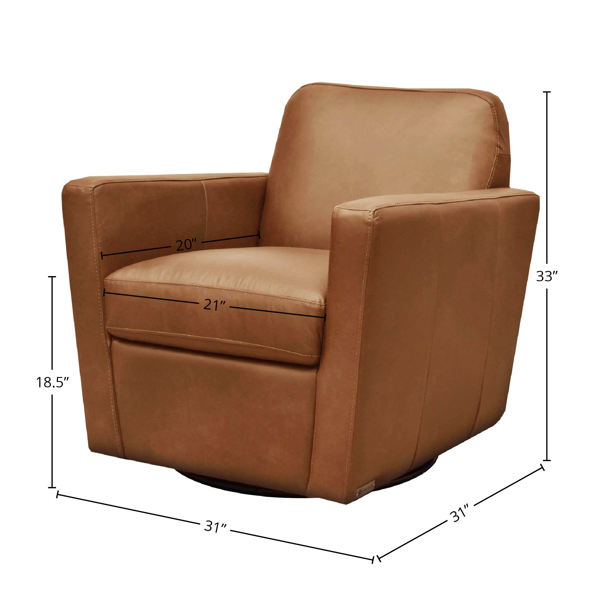 Cooper Swivel Club Chair
