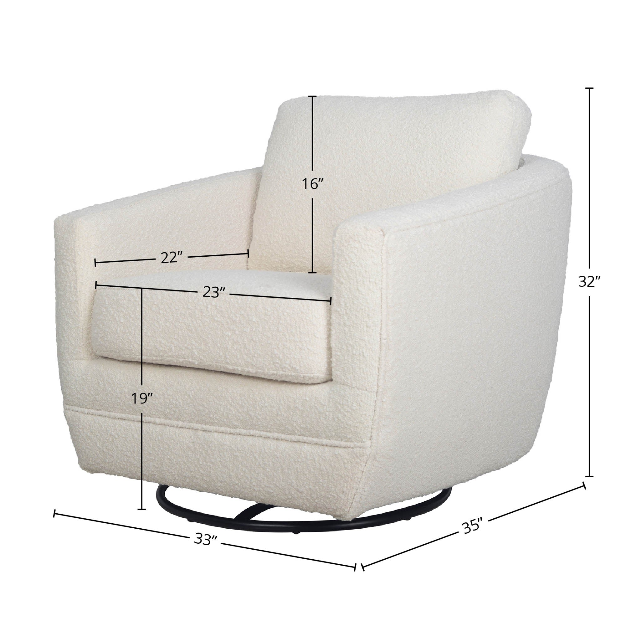 Baltimo Swivel Glider