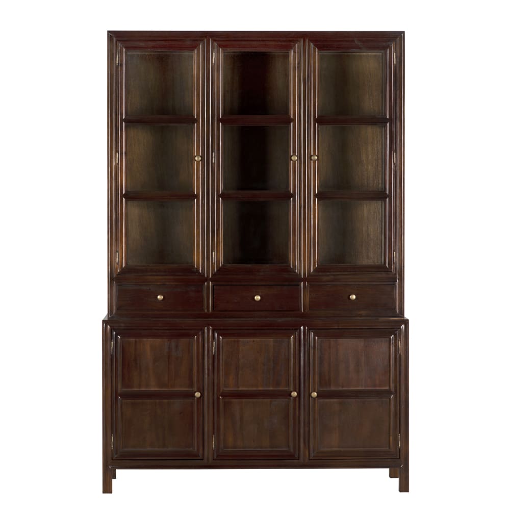 Colonial Hutch, Hand Rubbed Brown