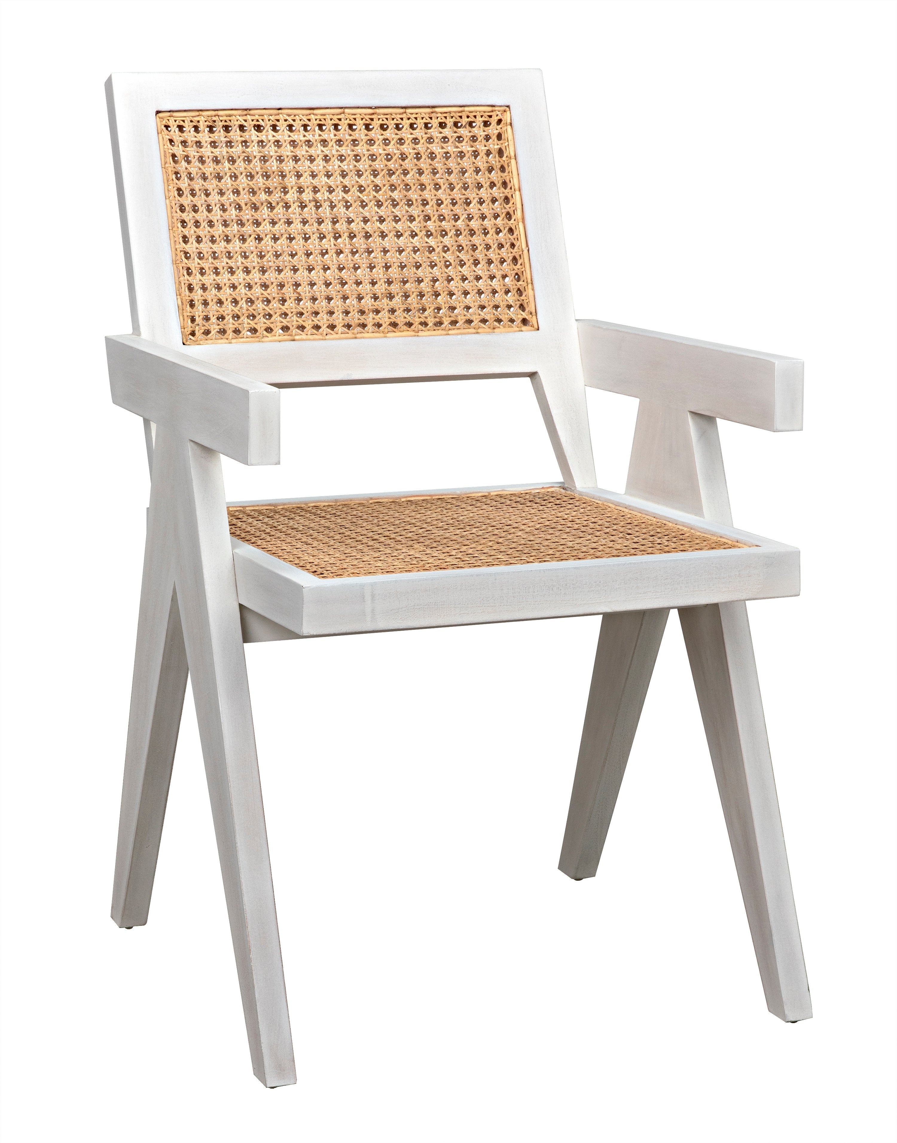 Jude Chair with Caning, White Wash