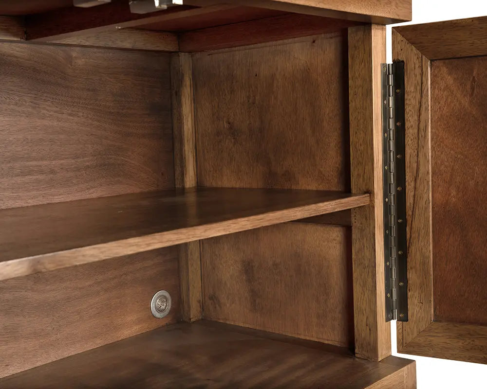 Quadrant 4 Door Sideboard, Dark Walnut