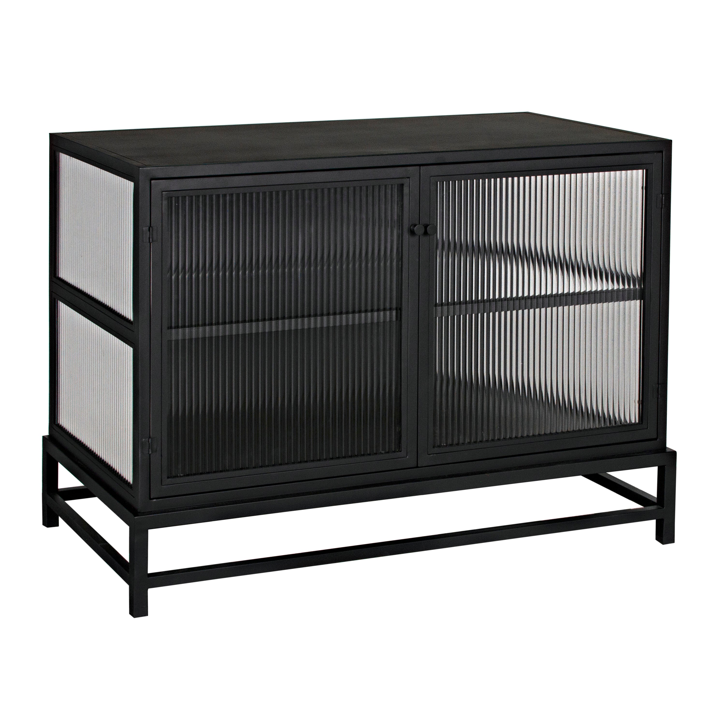 Chandler 2 Door Sideboard, Black Steel