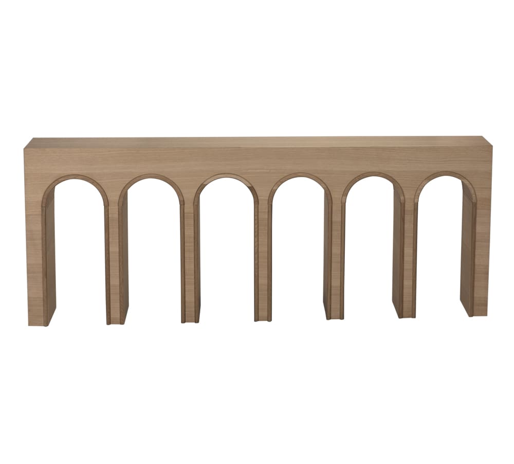 Enzo Console, Extra Large, White Oak