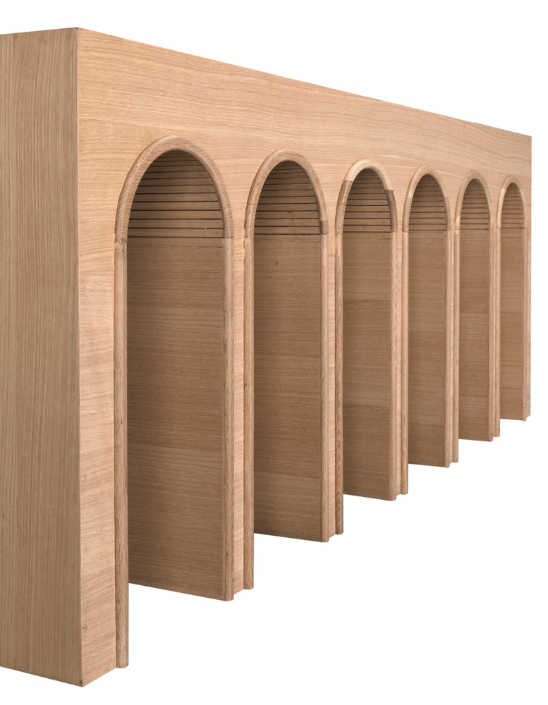 Enzo Console, Extra Large, White Oak