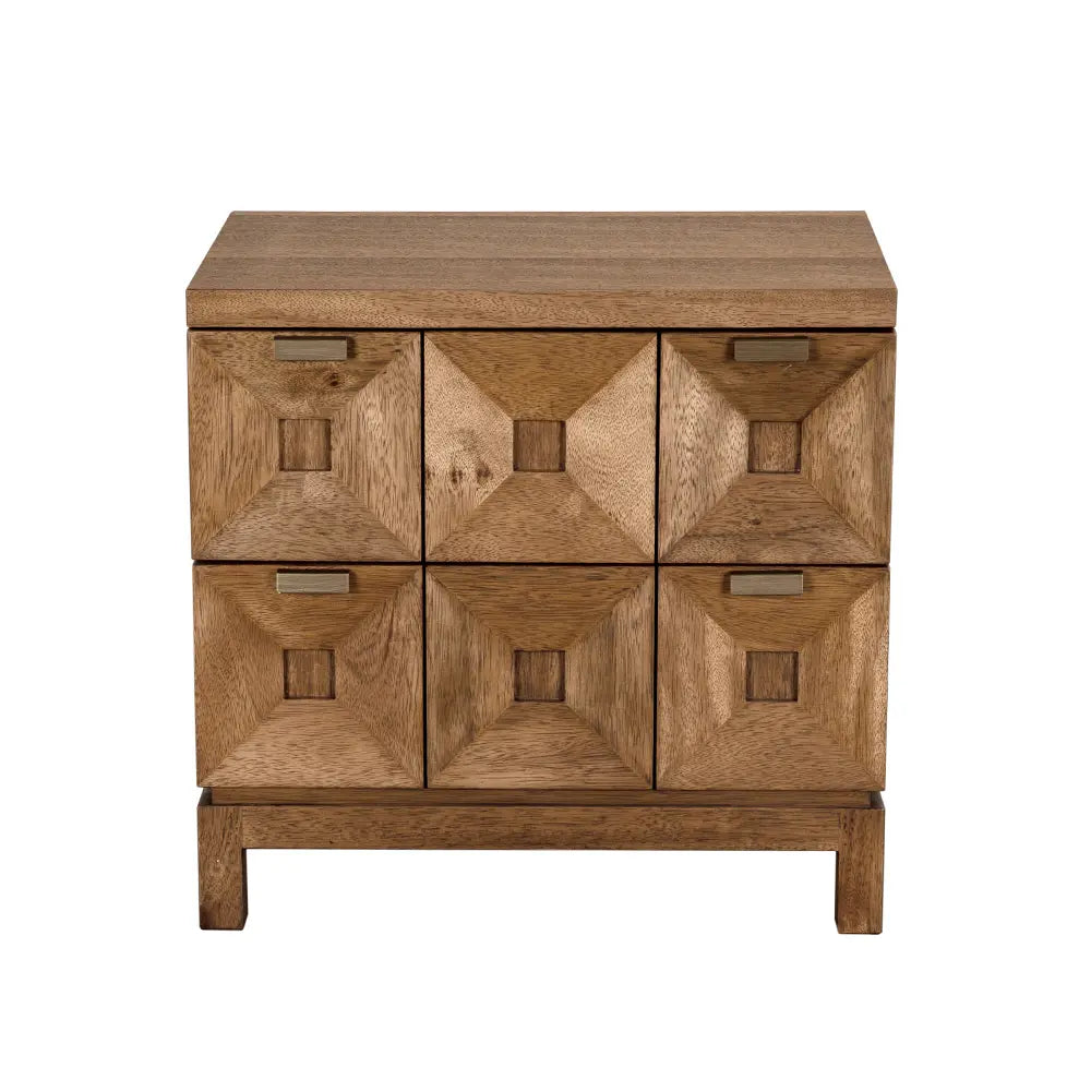 Musashi 2 Drawer, Small, Dark Walnut