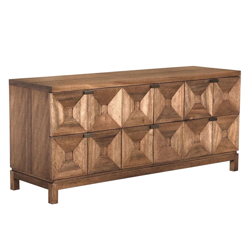 Musashi 6 Drawer, Dark Walnut