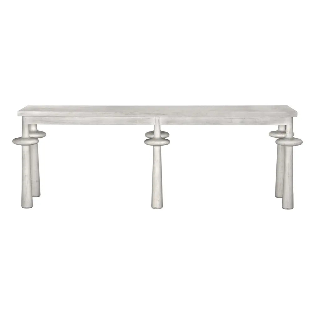Destemonia Console, White Wash