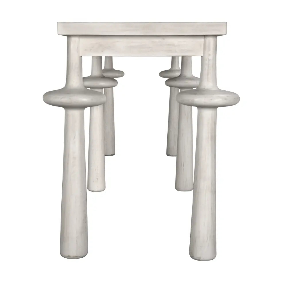 Destemonia Console, White Wash