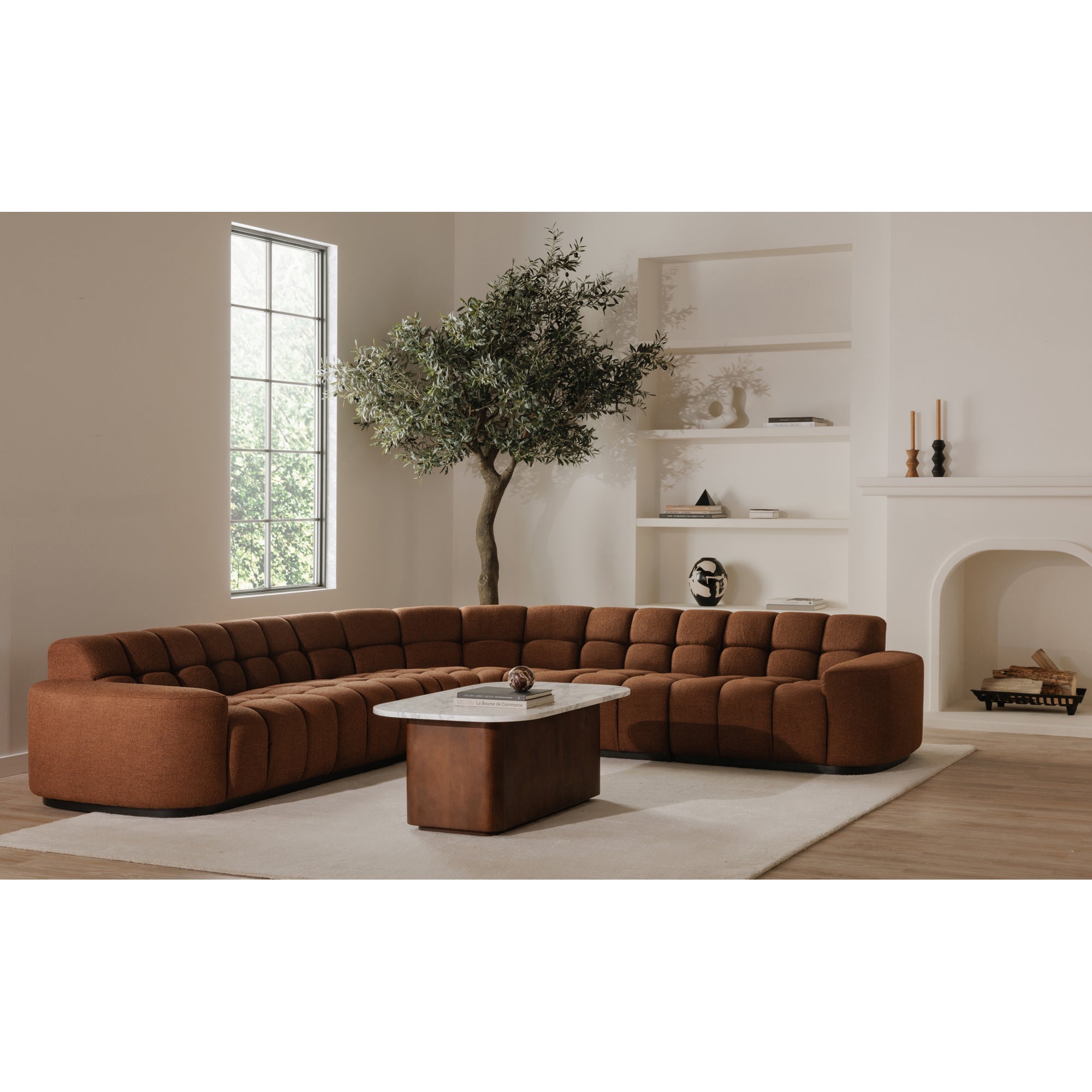 Dash Coffee Table White Calacatta Marble