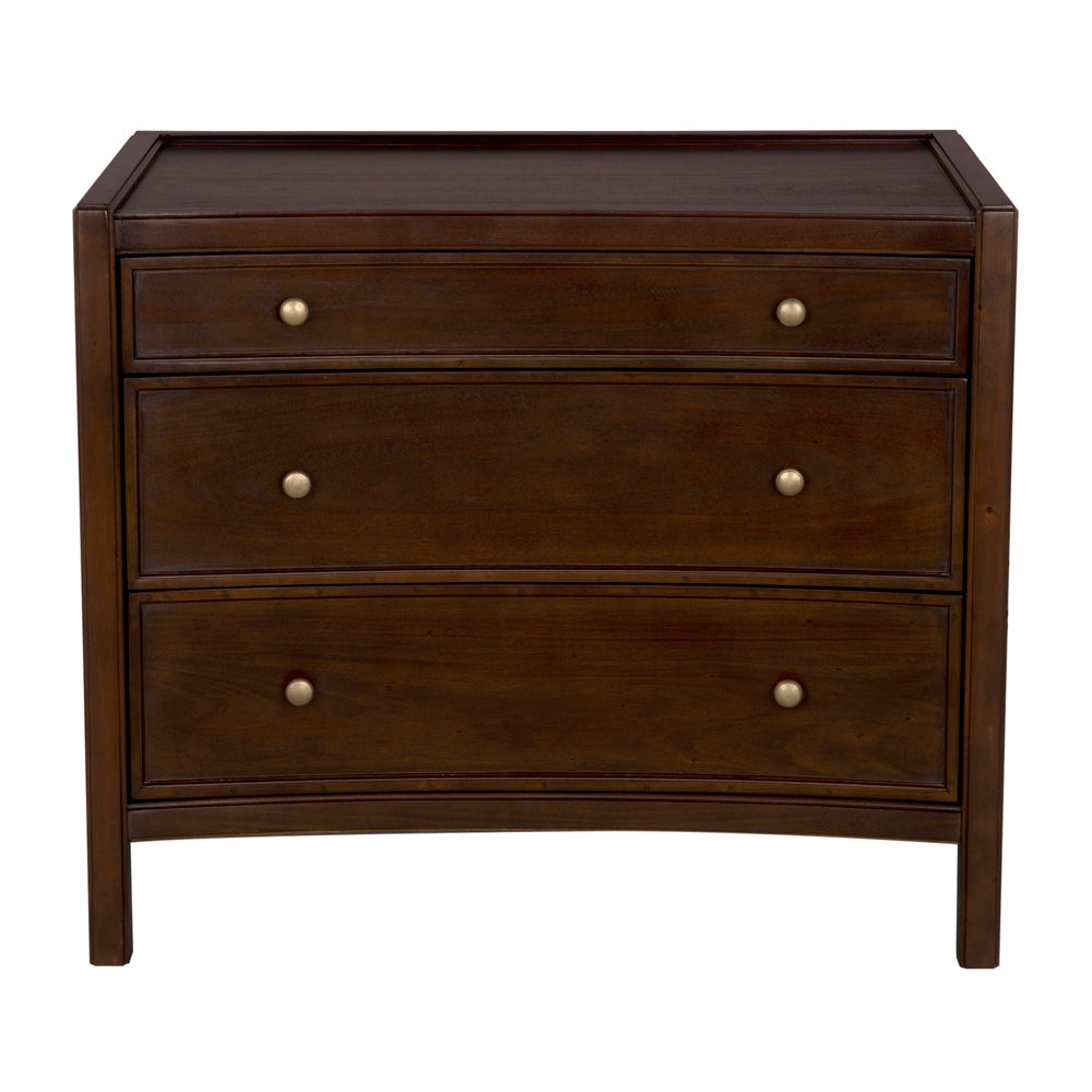 Hampton Side Table Hand Rubbed Brown
