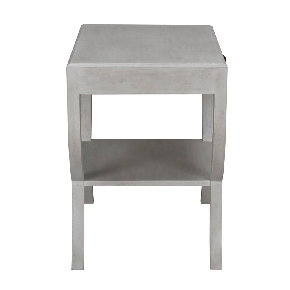 Maude Side Table, White Wash