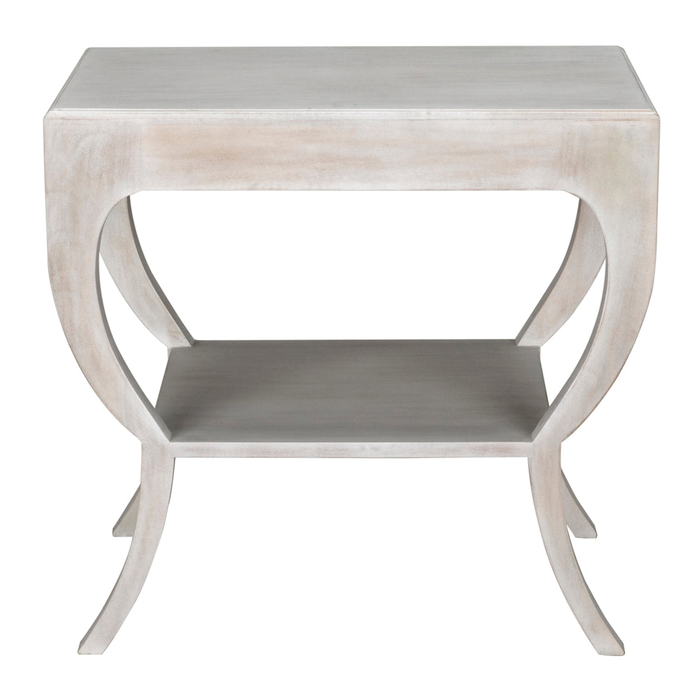 Maude Side Table, White Wash