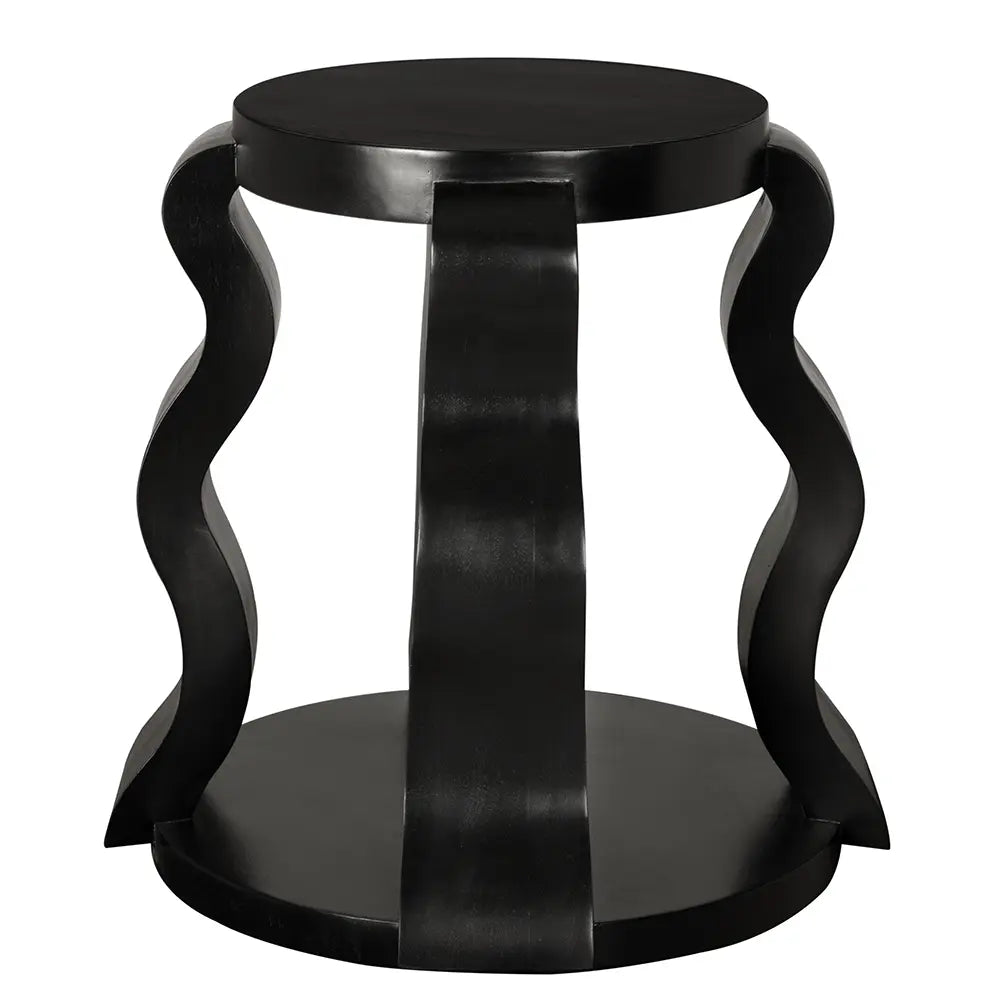 Anora Side Table, Hand Rubbed Black