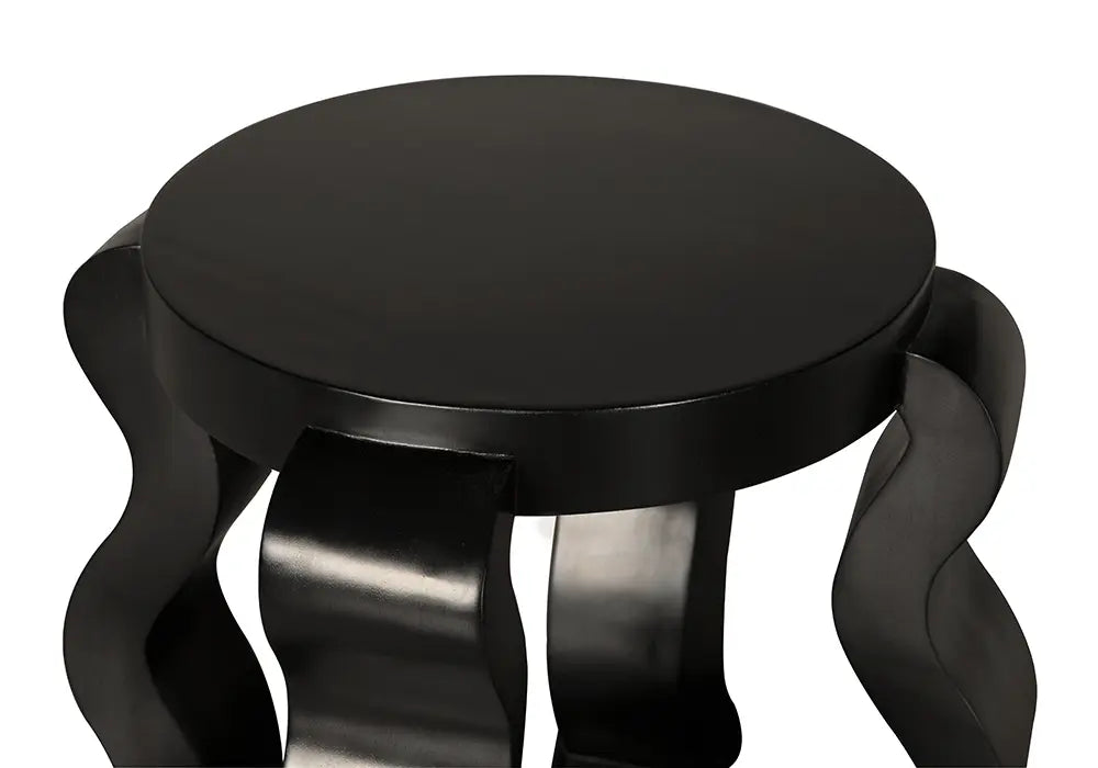 Anora Side Table, Hand Rubbed Black