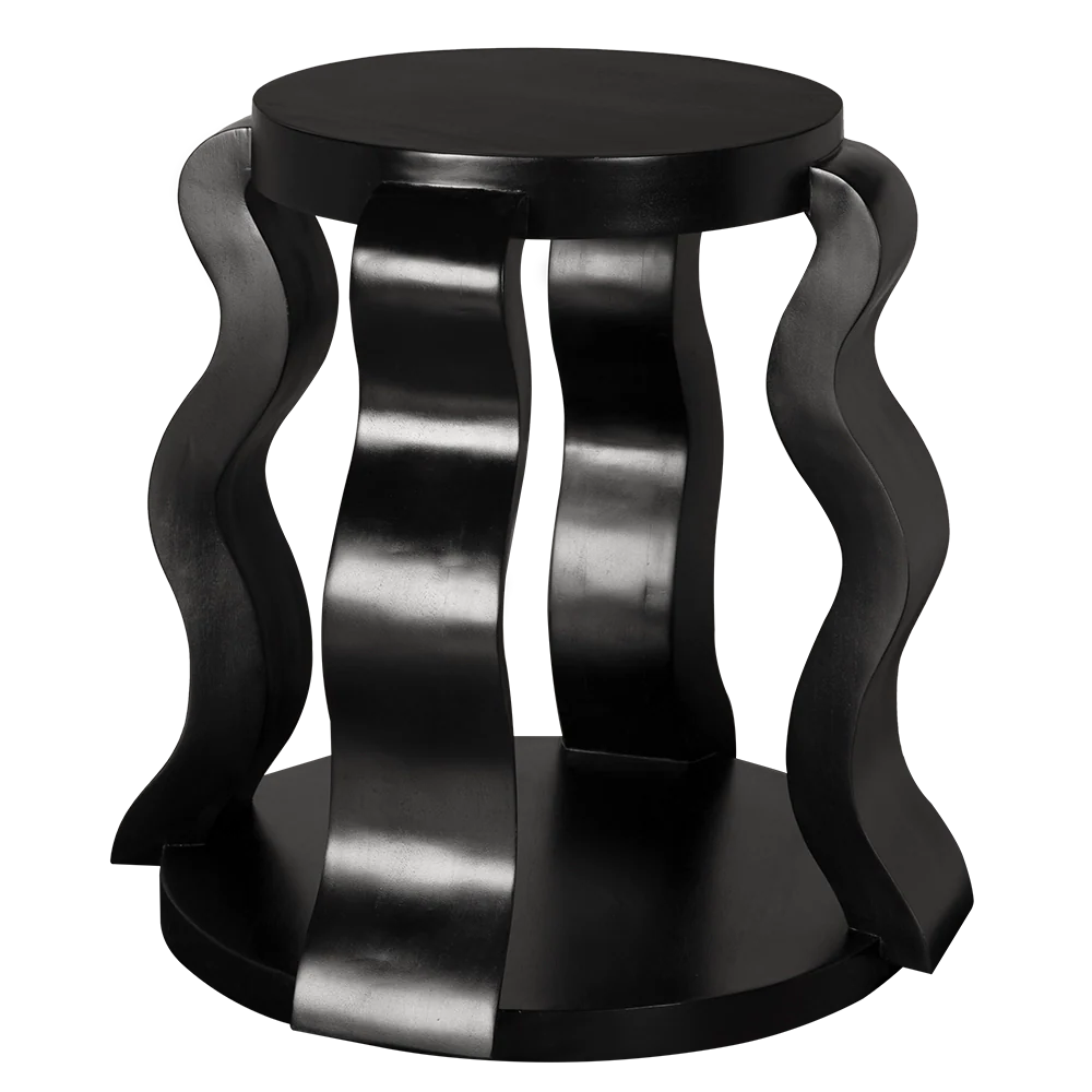 Anora Side Table, Hand Rubbed Black