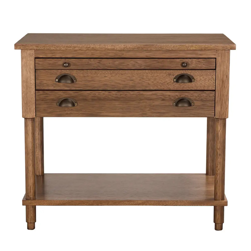 Artemio Side Table, Dark Walnut