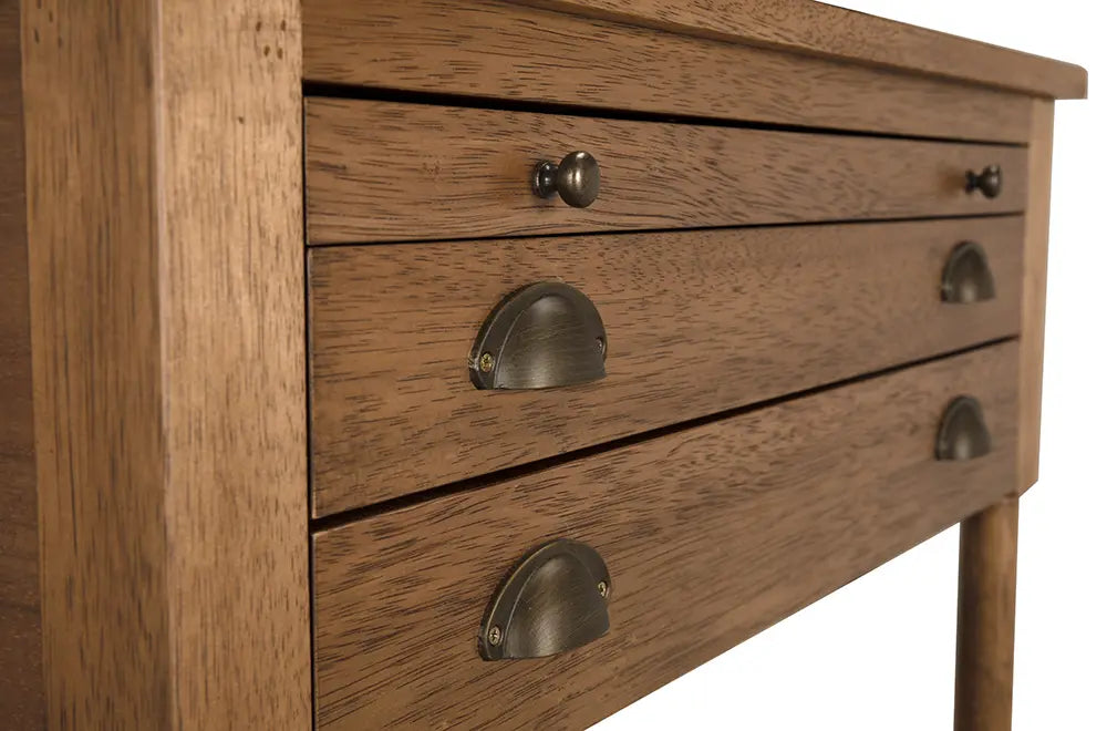 Artemio Side Table, Dark Walnut