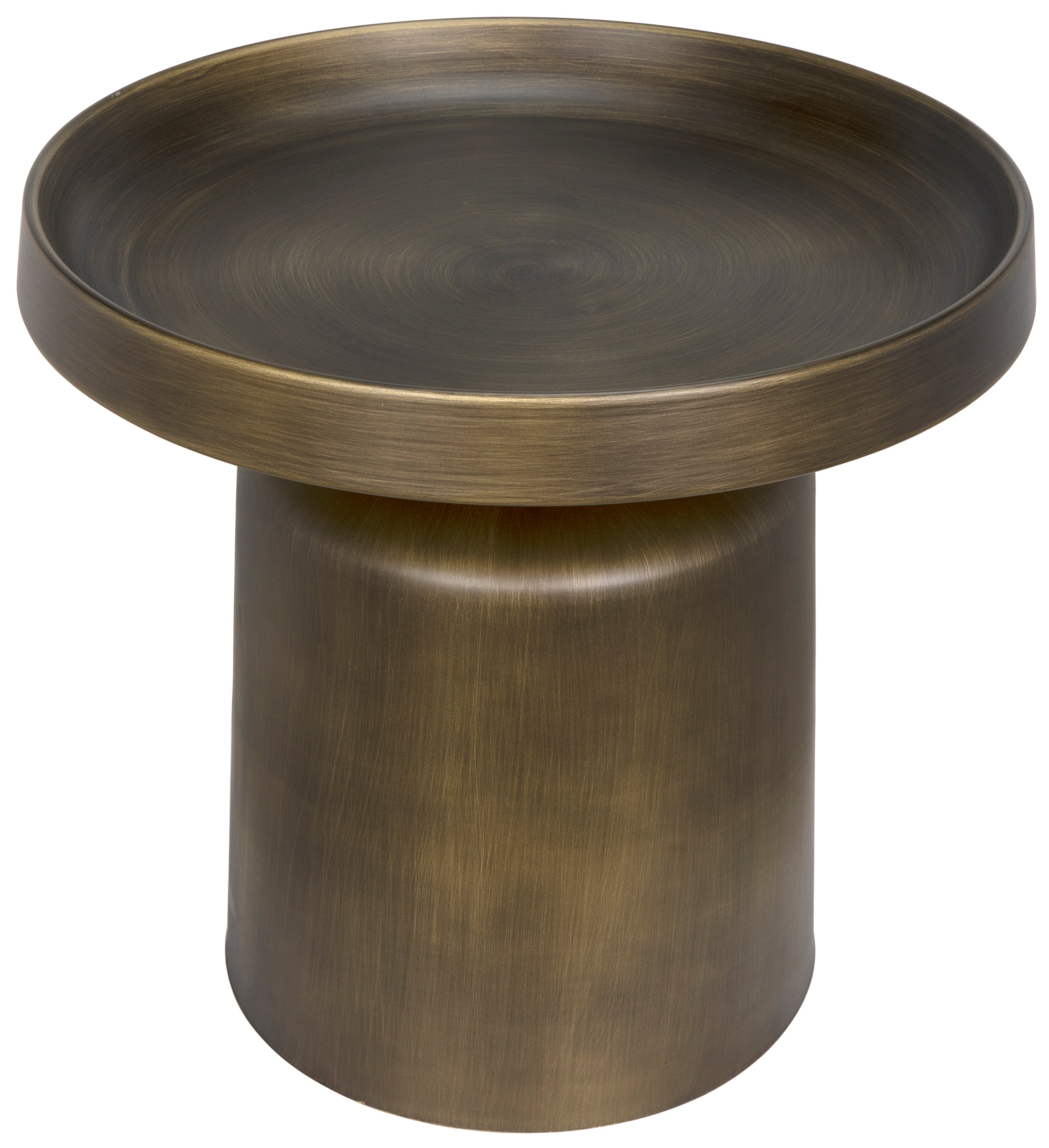 Lee Side Table, Aged Brass