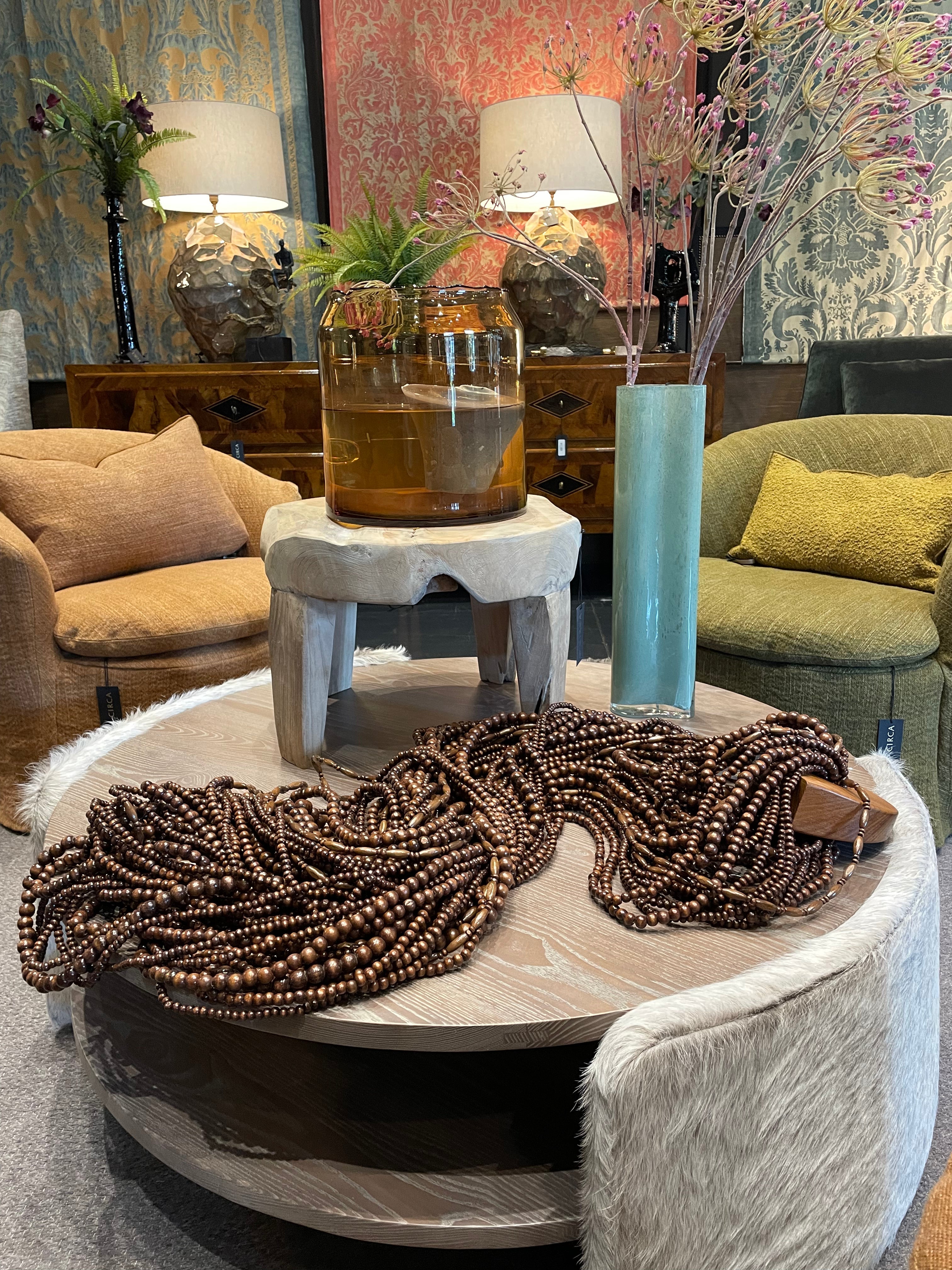 Bohemian Novelty Necklace with Beaded Edge