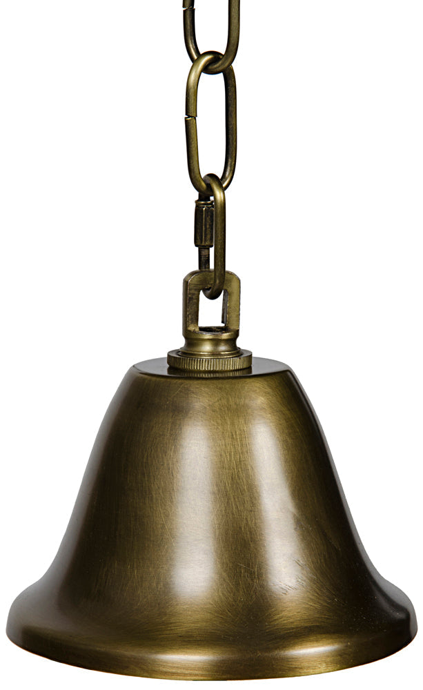 Tournant Pendant, Antique Brass