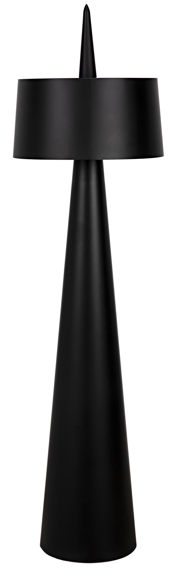 Moray Floor Lamp, Black Steel