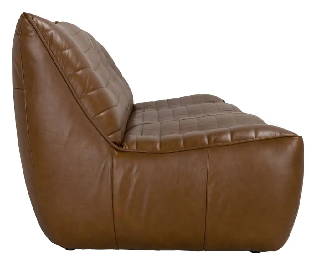 Mcclain 3 Seater, Roche Tan Leather