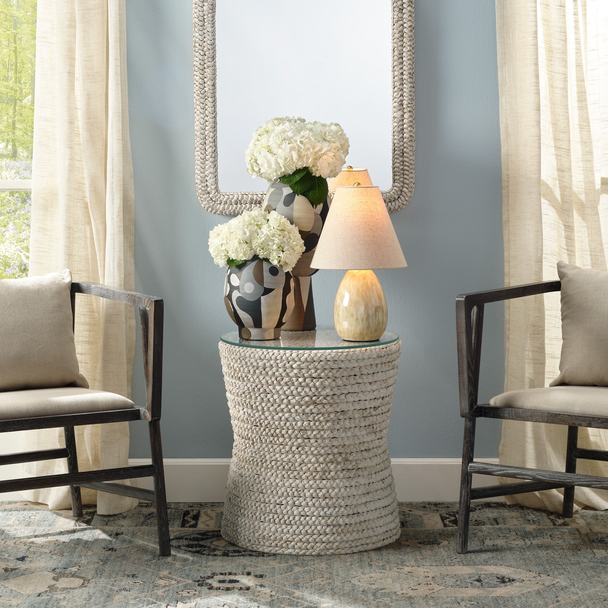 Grain Braided Side Accent Table
