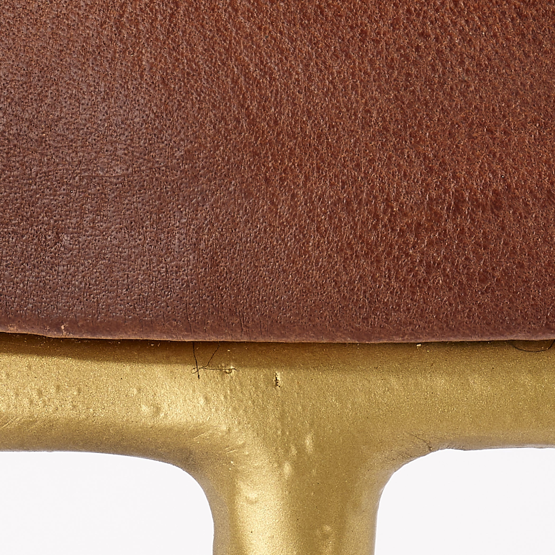 Henry Round Leather Bar Stool