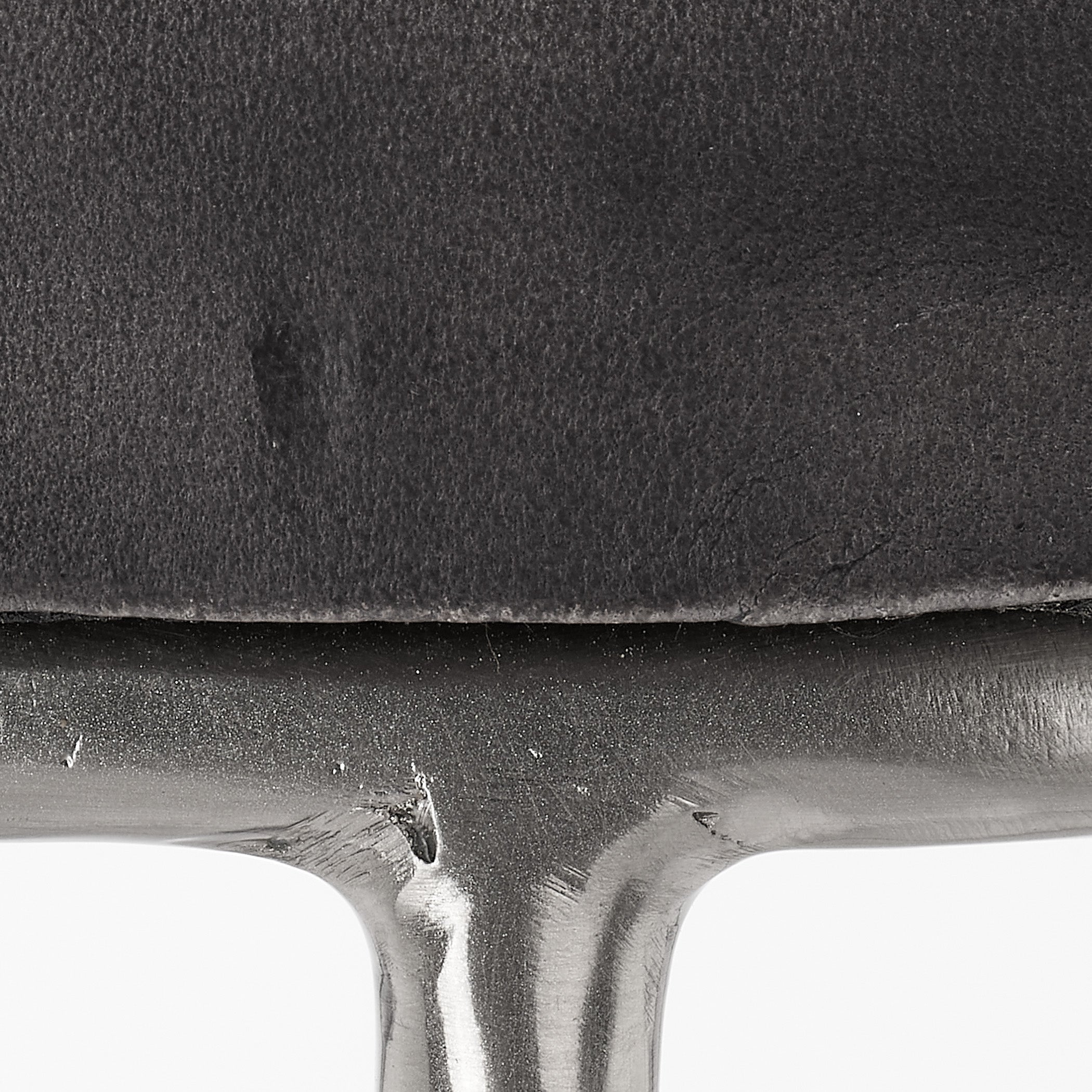 Henry Round Leather Bar Stool