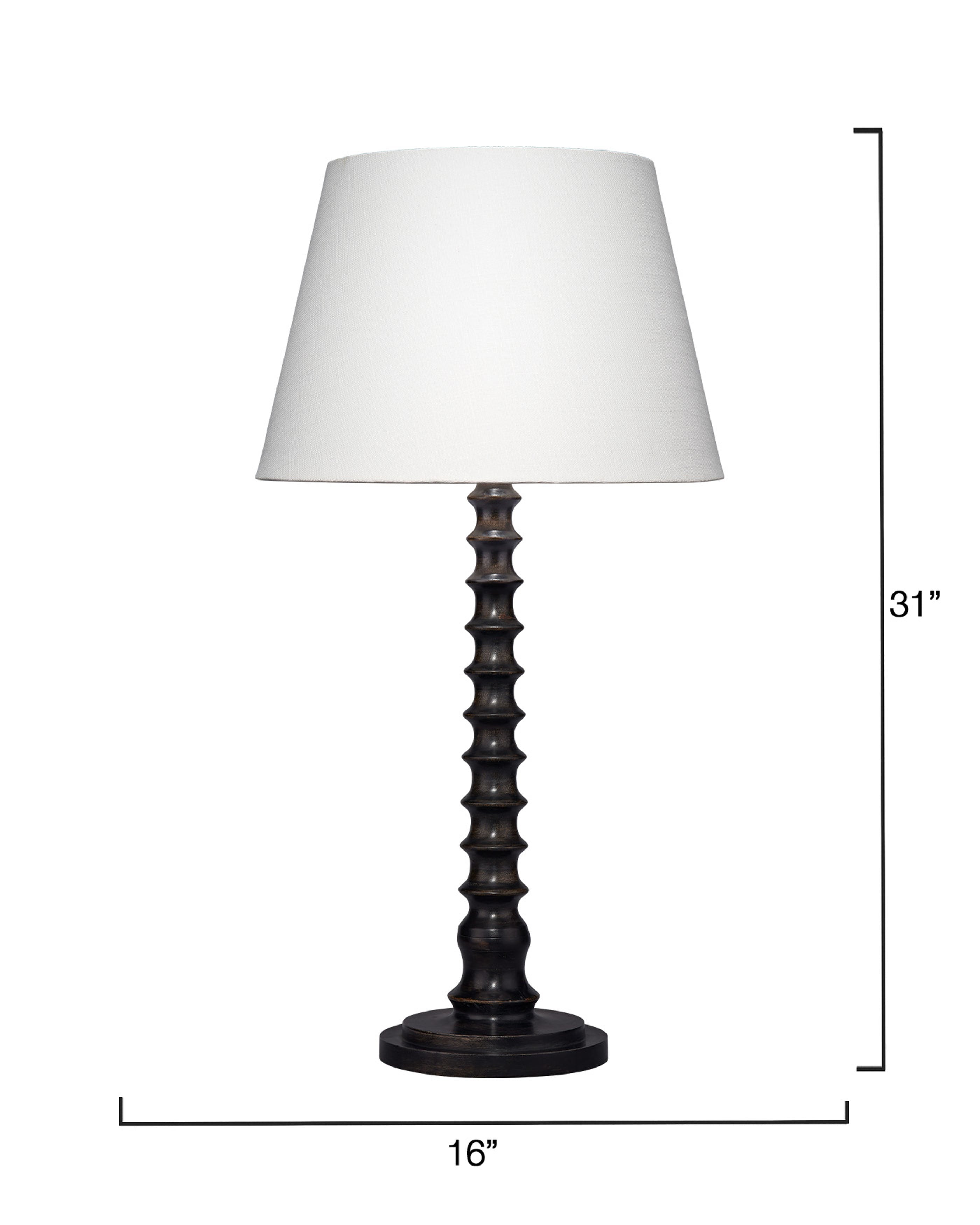 Revolution Wood Table Lamp with Linen Shade