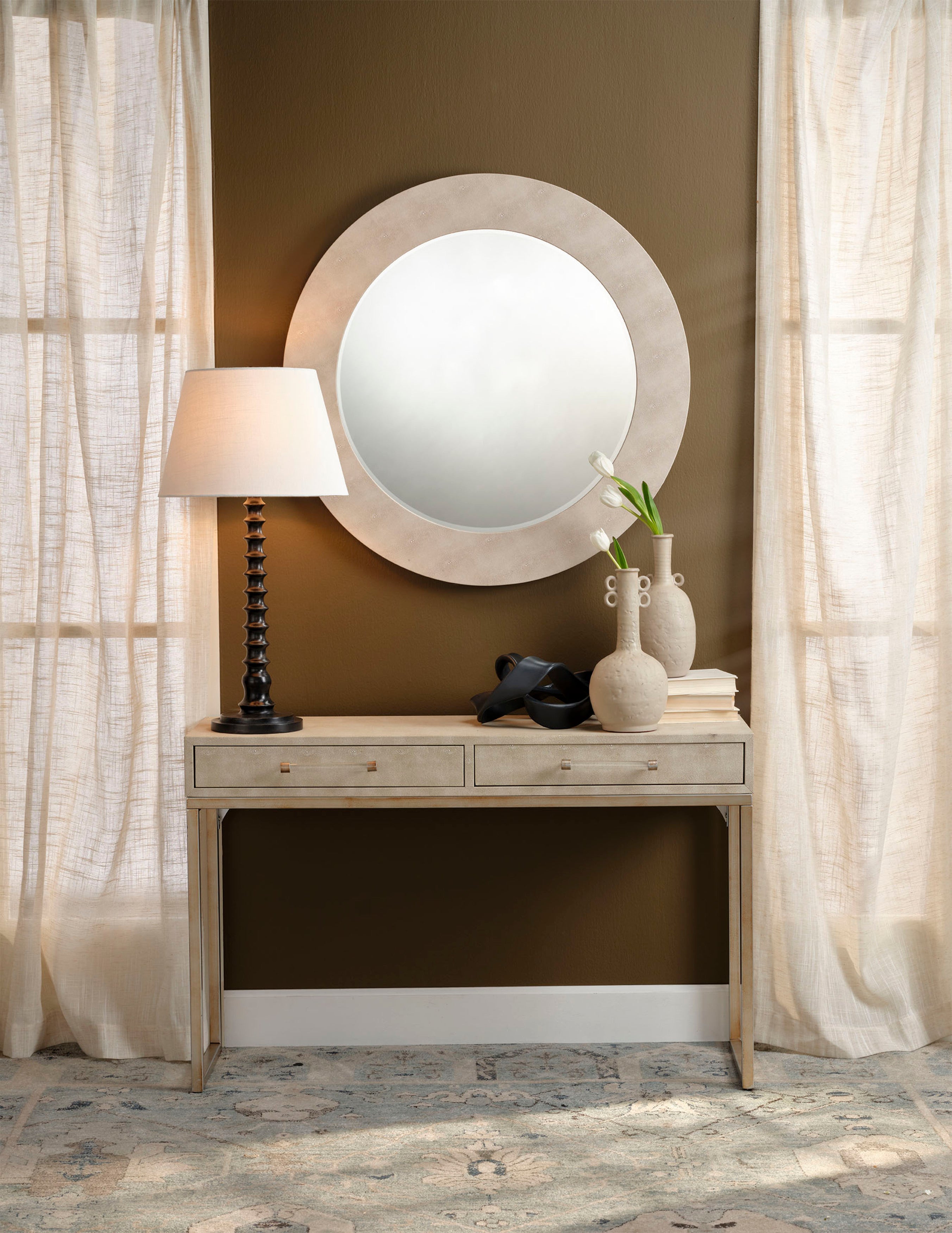 Revolution Wood Table Lamp with Linen Shade