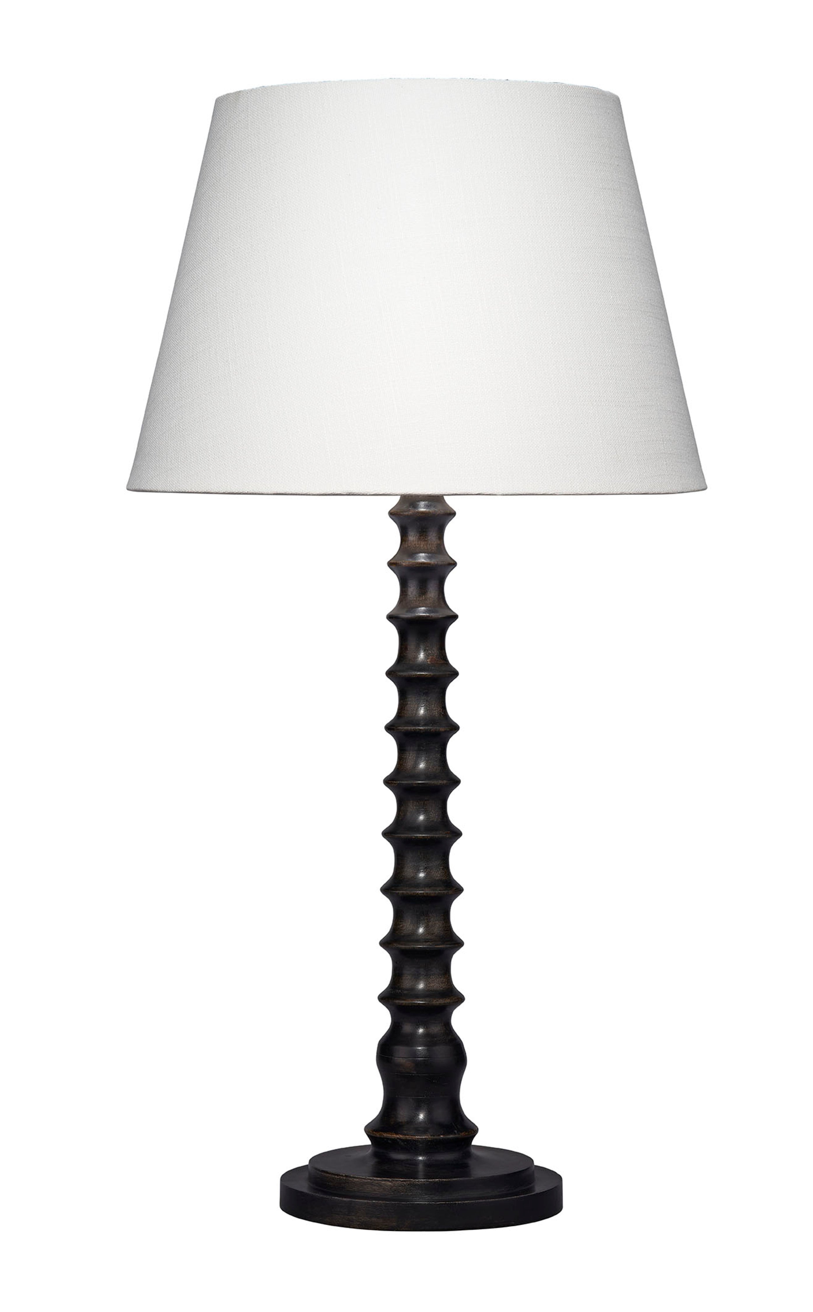 Revolution Wood Table Lamp with Linen Shade