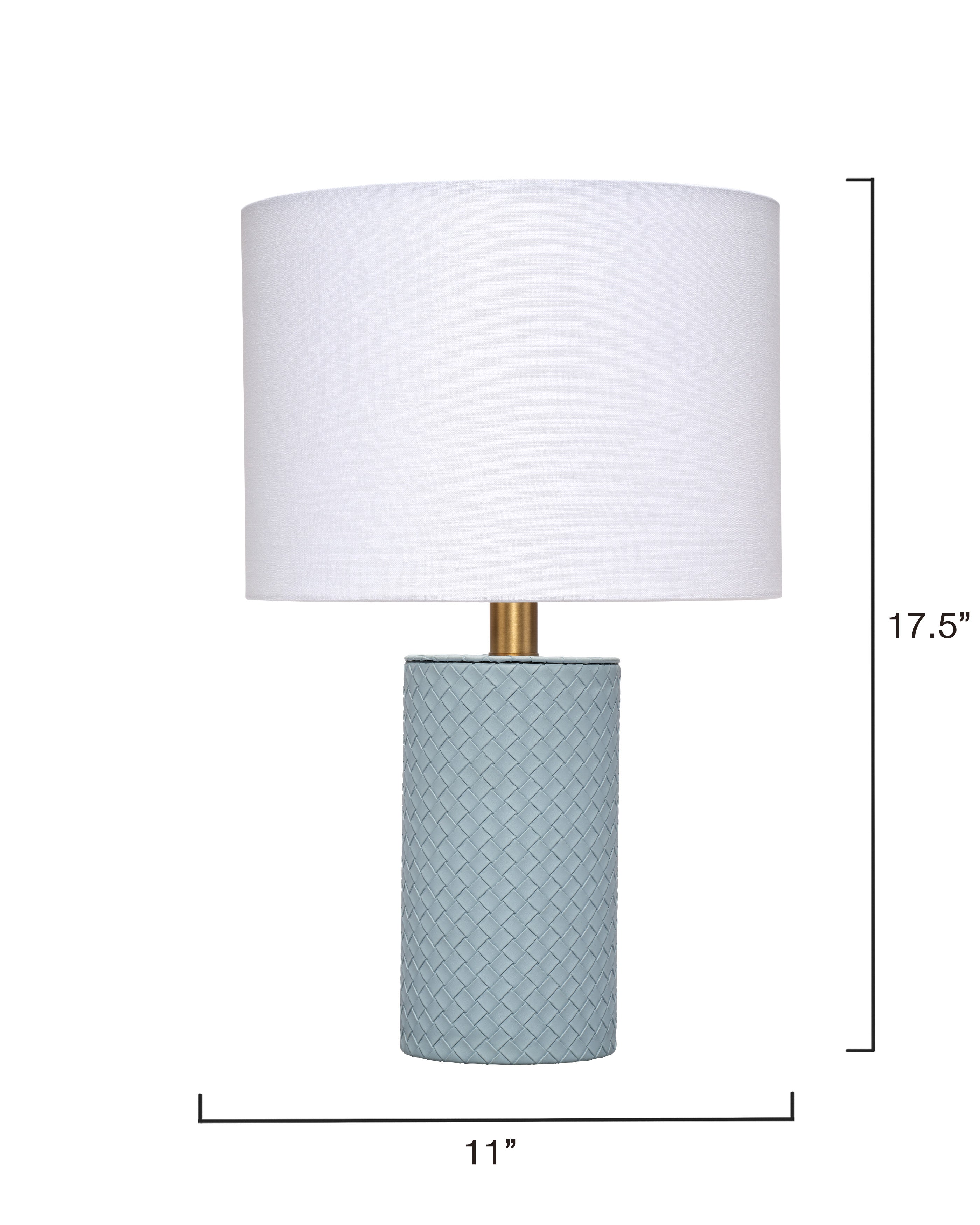 Roman Leather Table Lamp with Linen Shade