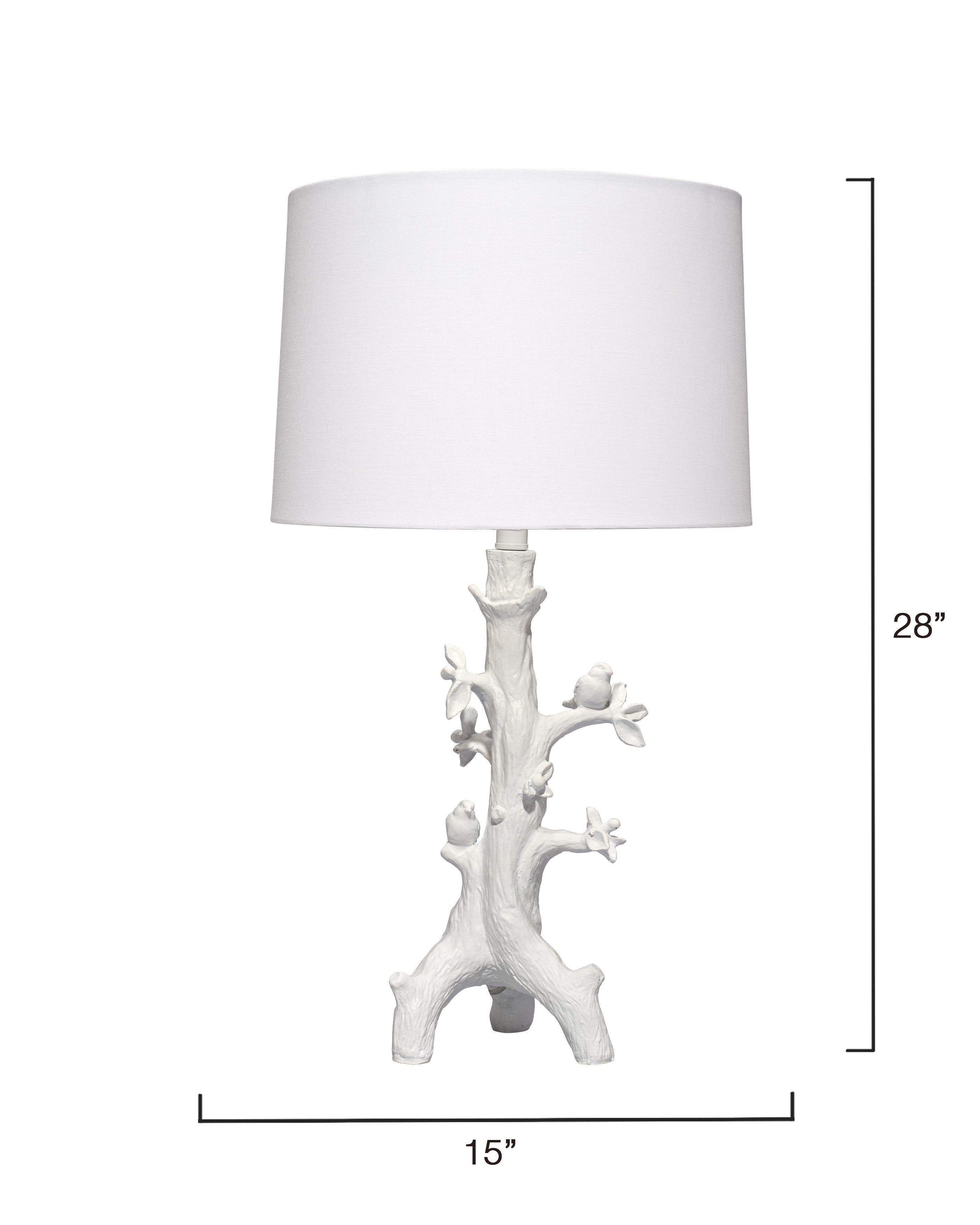 Sycamore Resin Table Lamp with Linen Shade