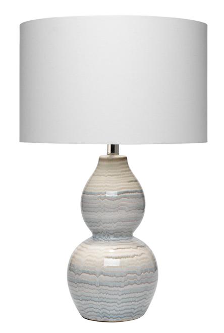 Catalina Wave Table Lamp-White-Blue-Bulbs included